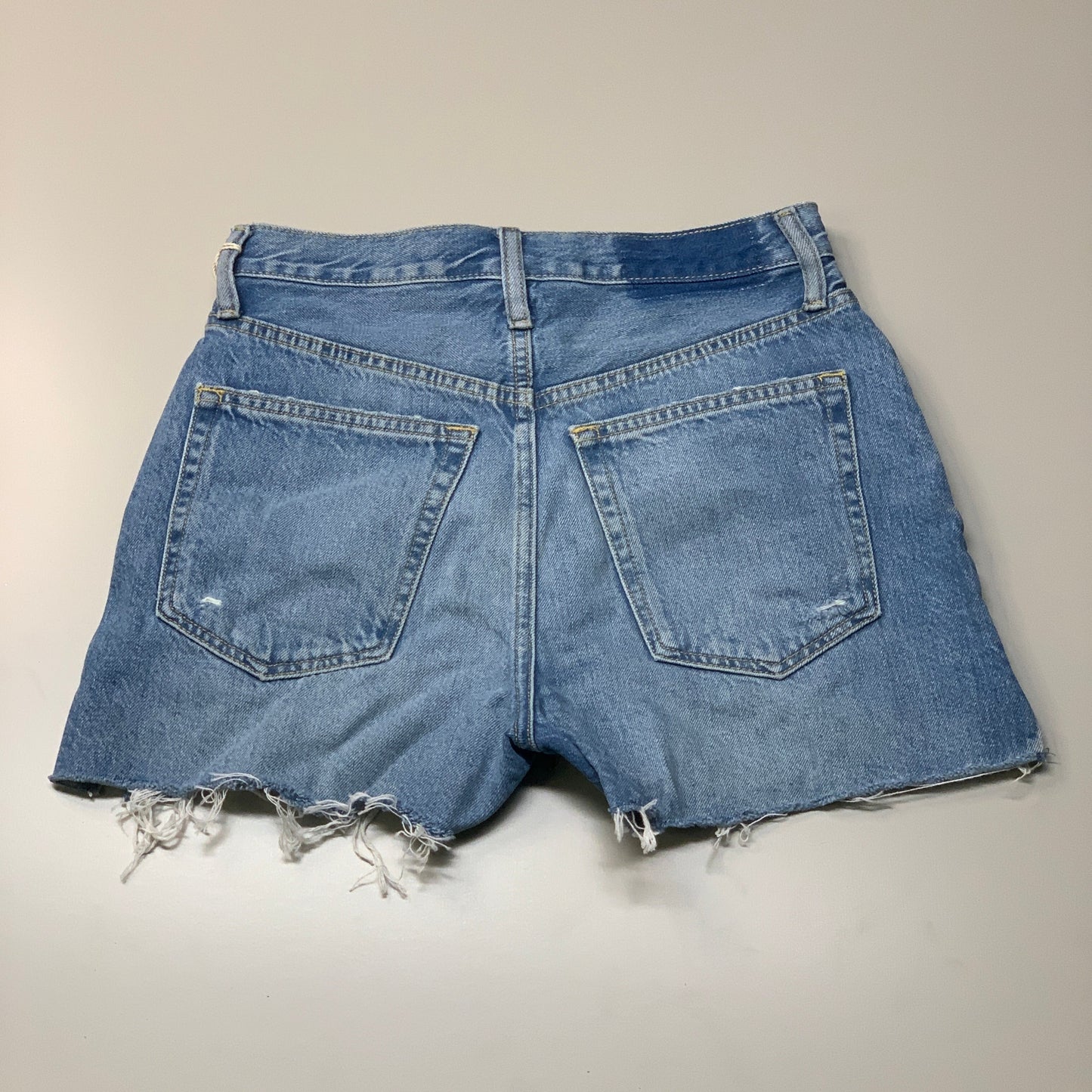 ETICA Fern High Rise Shorts Certified Organic Rip Current Size 27 EW178335