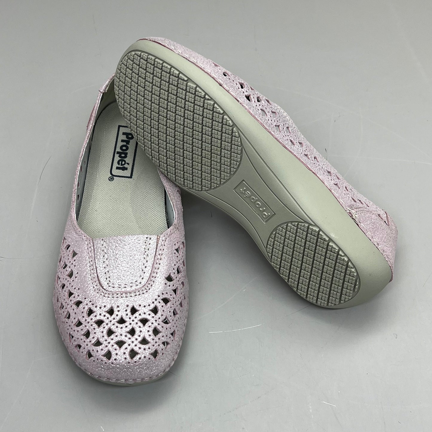 PROPET Cabrini Full Grain Leather Arch Support Women Sz 7 X(2E) Blush WCX064L