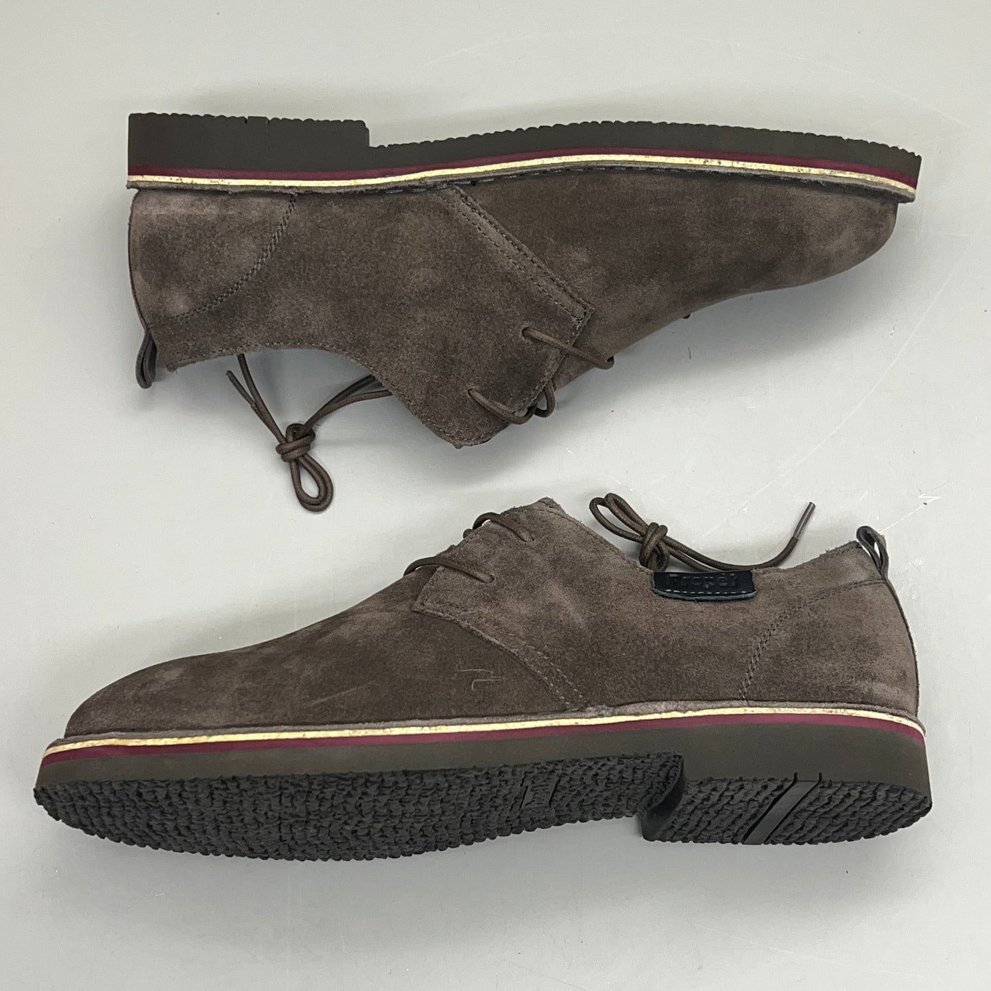 PROPET Finn Suede Oxford Scotchgard Treatment Men's Sz 12 XX(5E) Stone MCX022S