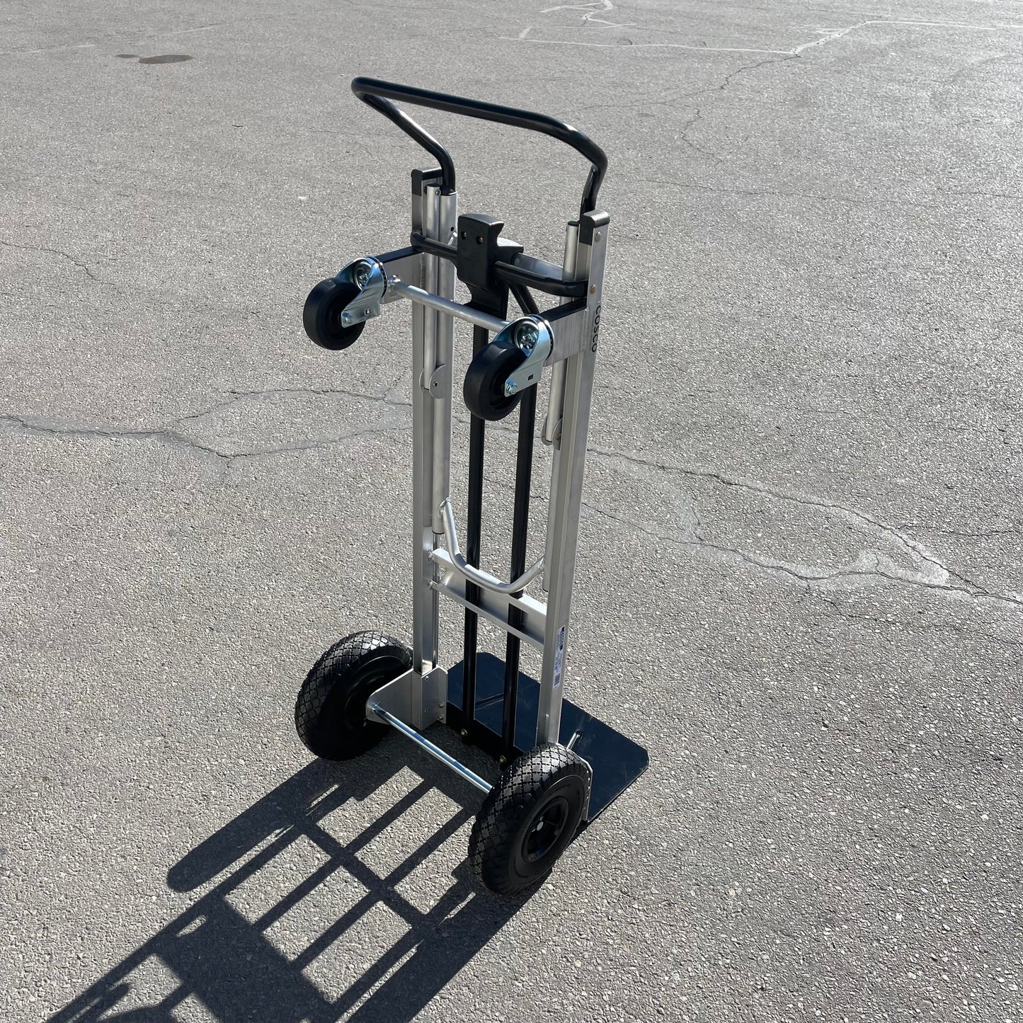 COSCO 2-In-1 Hybrid Handtruck Silver & Black 12204ASB1E