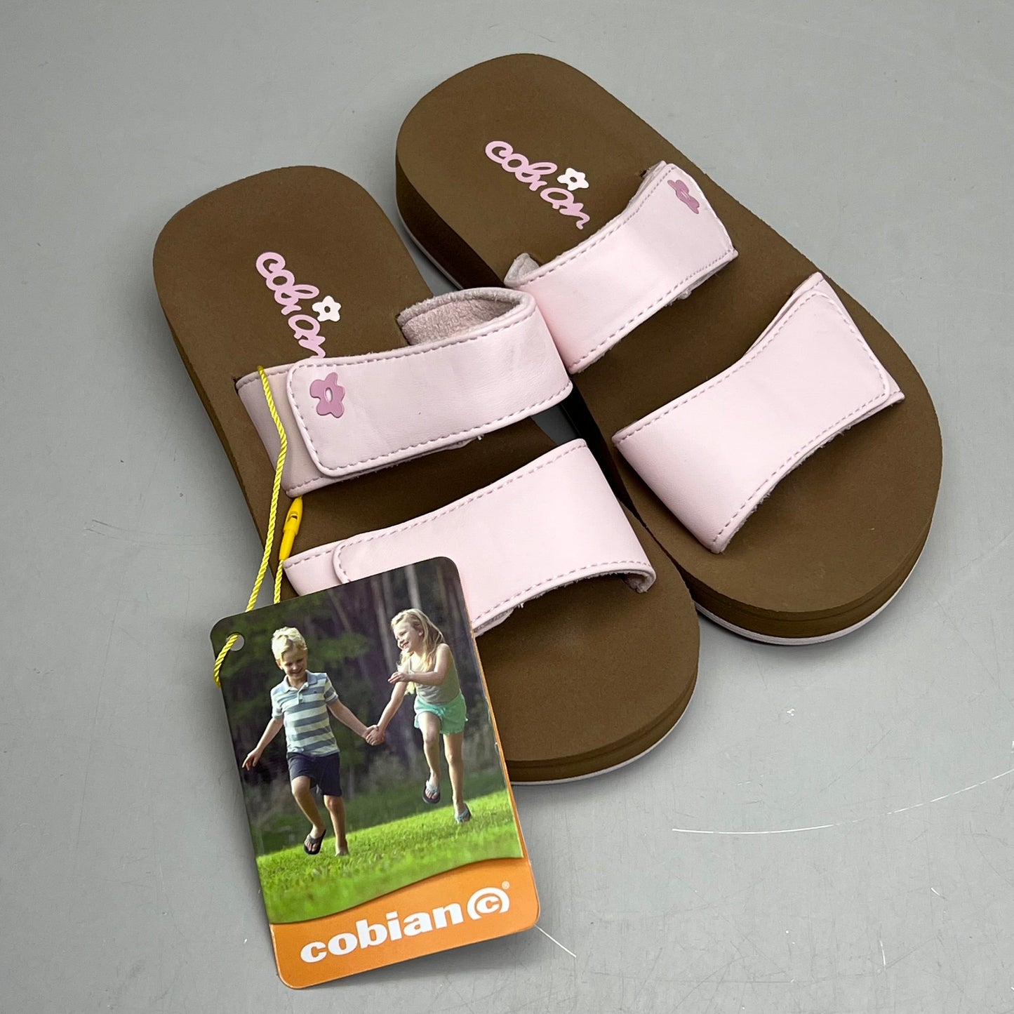 COBIAN Lil' Dana Strap Flower Sandals Kid's Sz 9/10 Pink LDA24-650-9/10