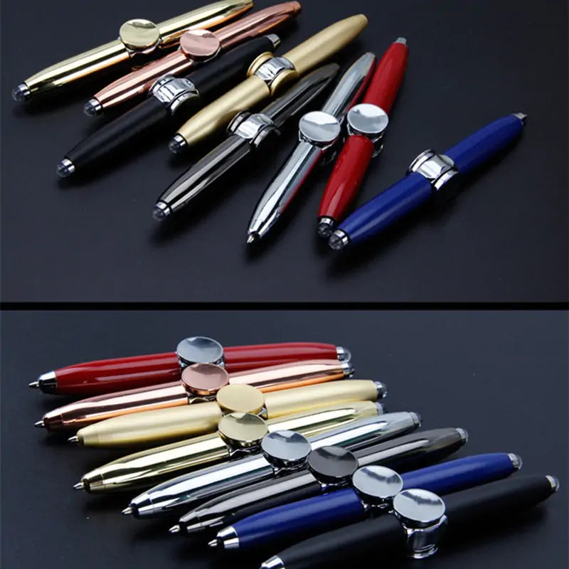 LED Spinning Pen - Fidget Spinner Pen with Light Effects