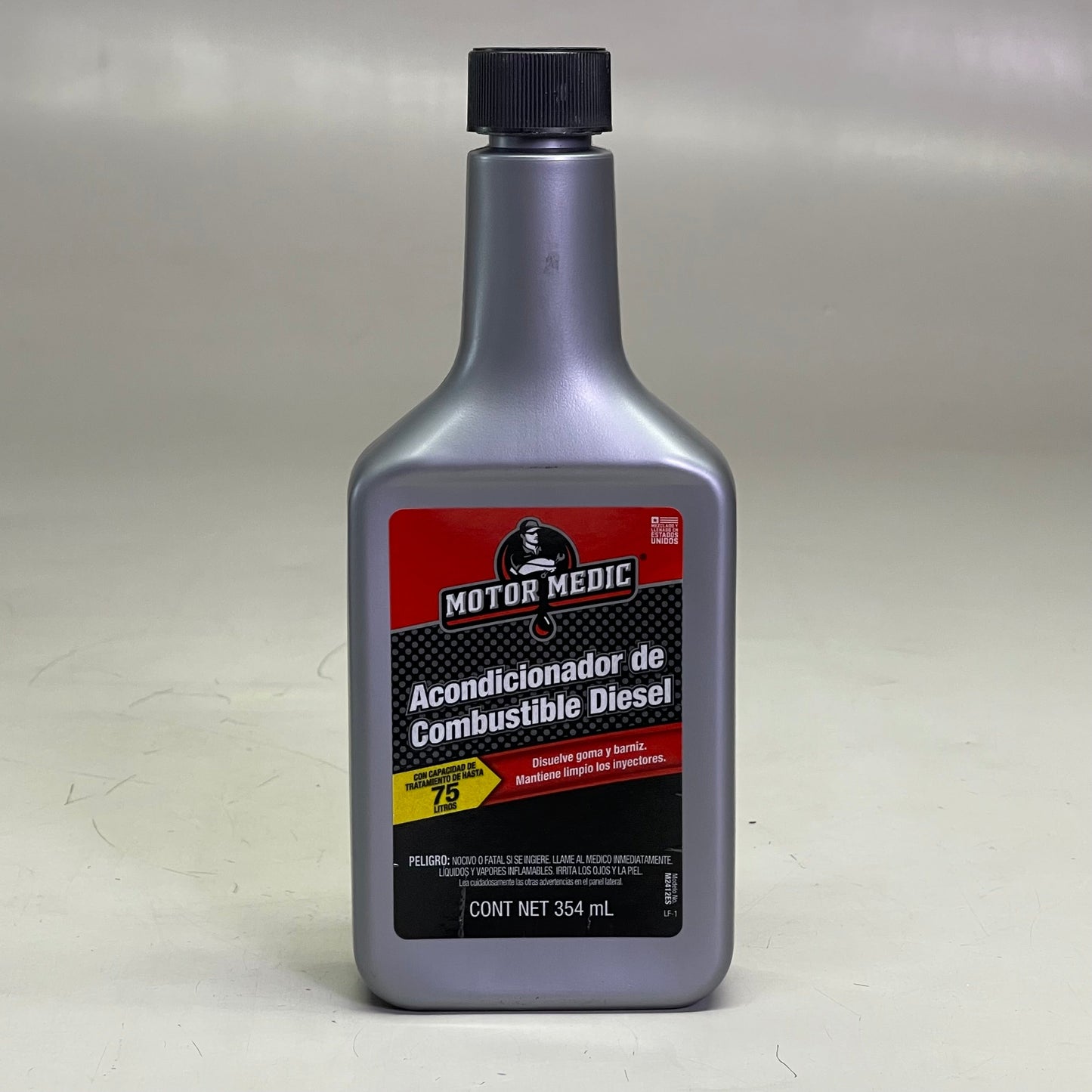 MOTOR MEDIC (12 PACK) Diesel Fuel Conditioner Gunk 12 oz (Treats 20 gal) Grey M2412