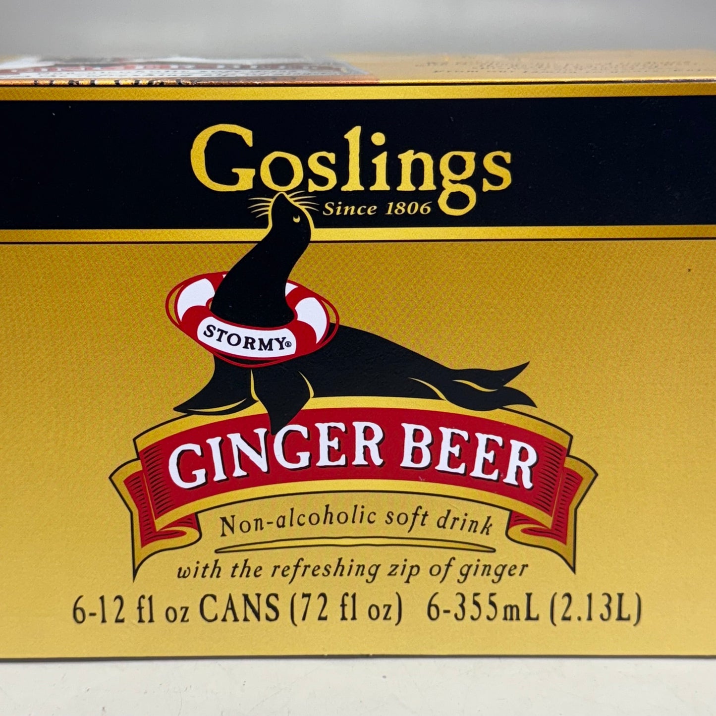 GOSLINGS (4 PACK of 6 Cans) Non-Alcoholic Ginger Beer Can 12 fl oz BB 11/26