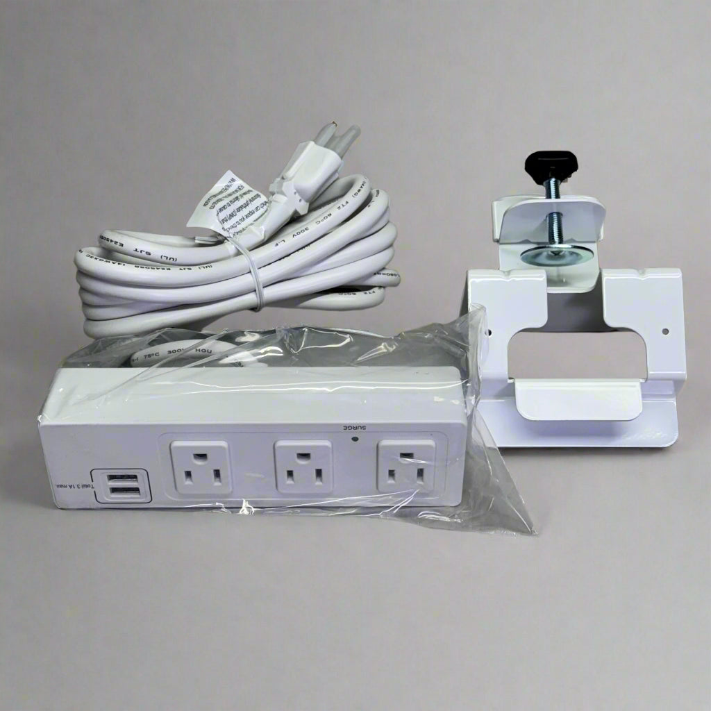 SITONIT SEATING Current Power Unit Clamp on Sz 7" L x 2" W, White