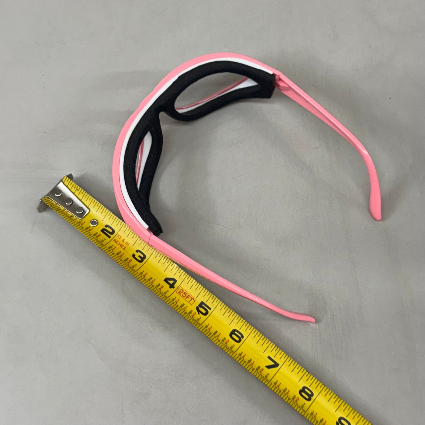 RSVP Tear & Fog Free Foam Seal Onion Goggles Black W/ Pink Frame