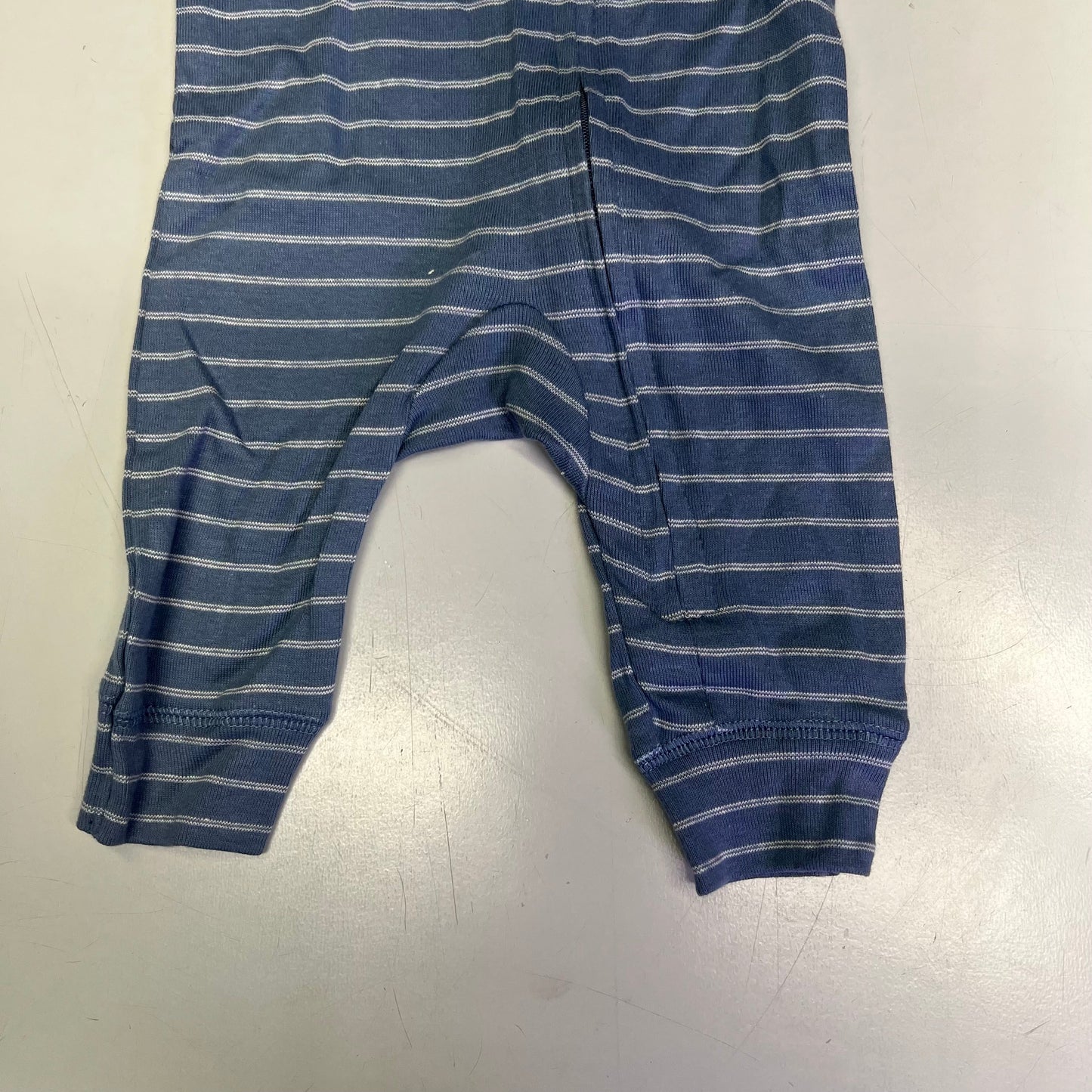 CARTERS (SET OF 2) Soft Farmhouse Pattern One Body Suit Baby Boy Sz 3M Blue/White