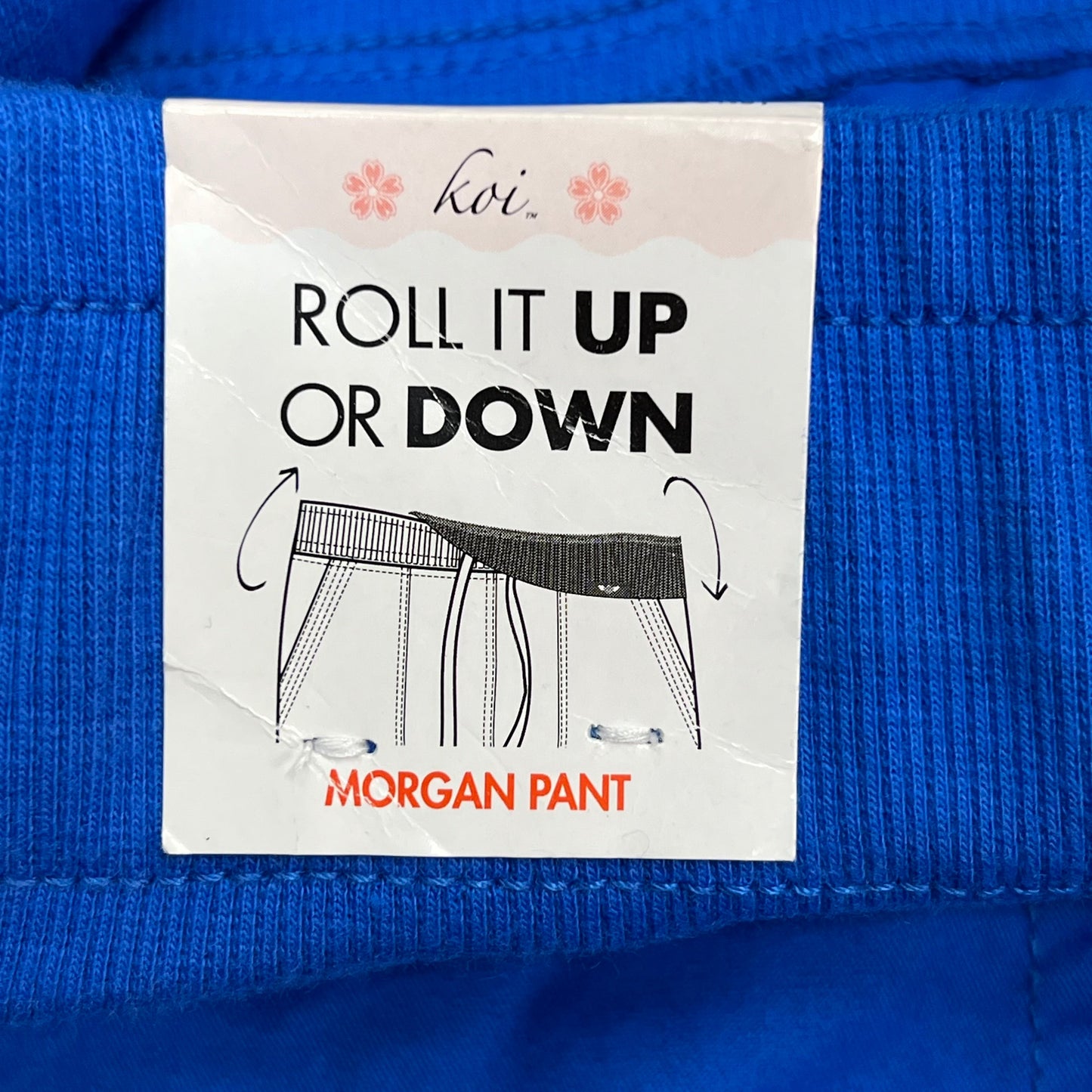 KOI Classic Morgan Scrubs Pants  Women's Sz M Tall Royal Blue 713-T-020