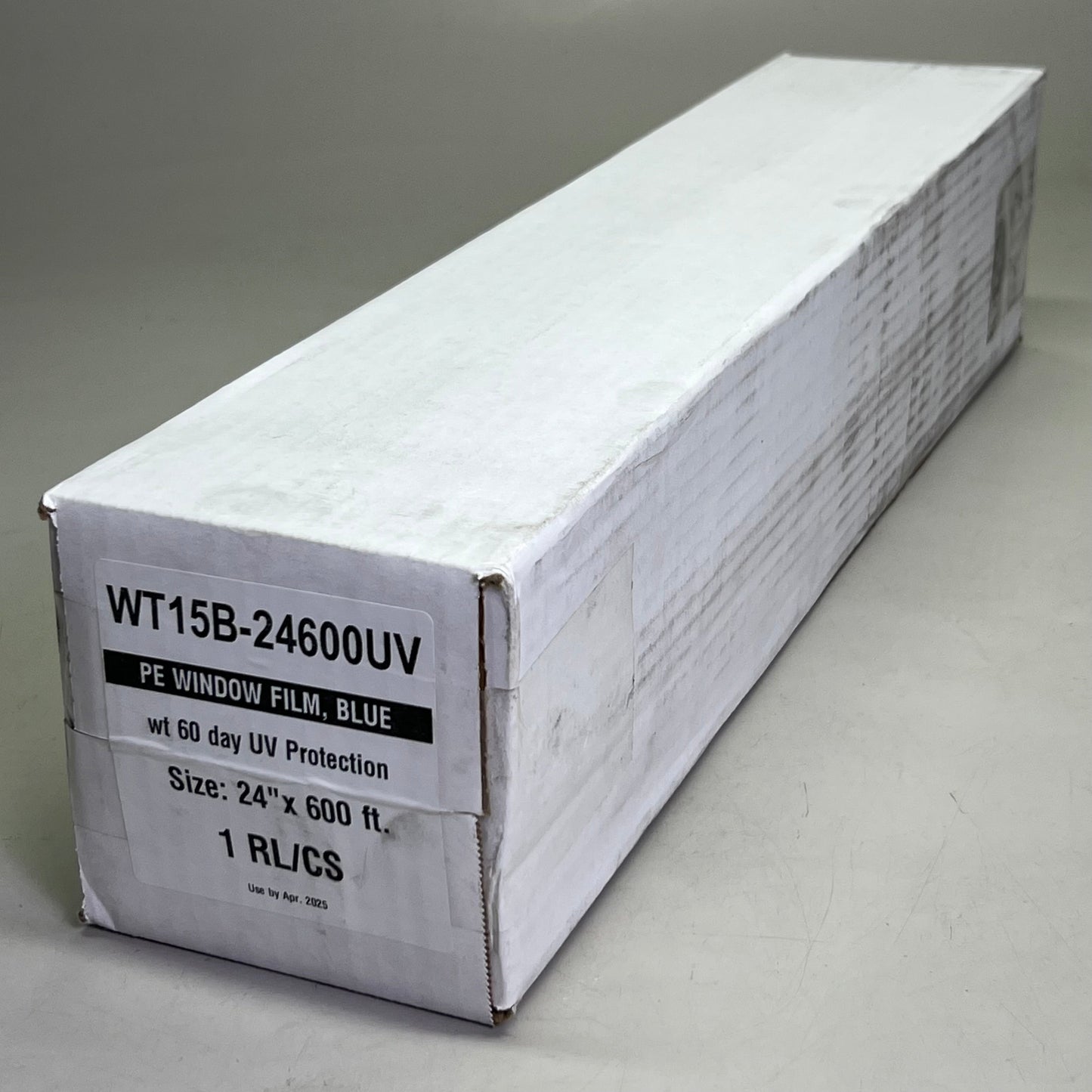 PE Protective Window Film Sz 24" W X 600' L, Blue WT15B-24600UV