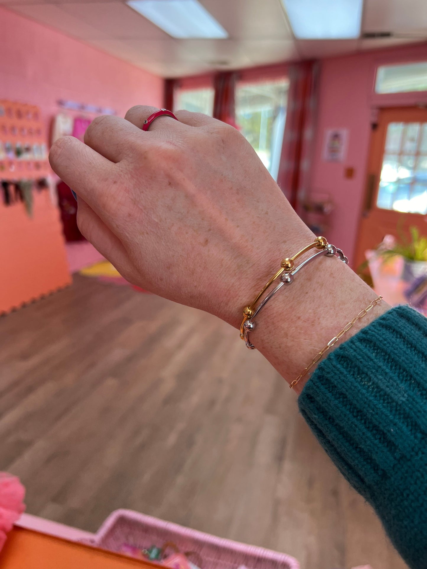 Knobbed Titanium Bracelet