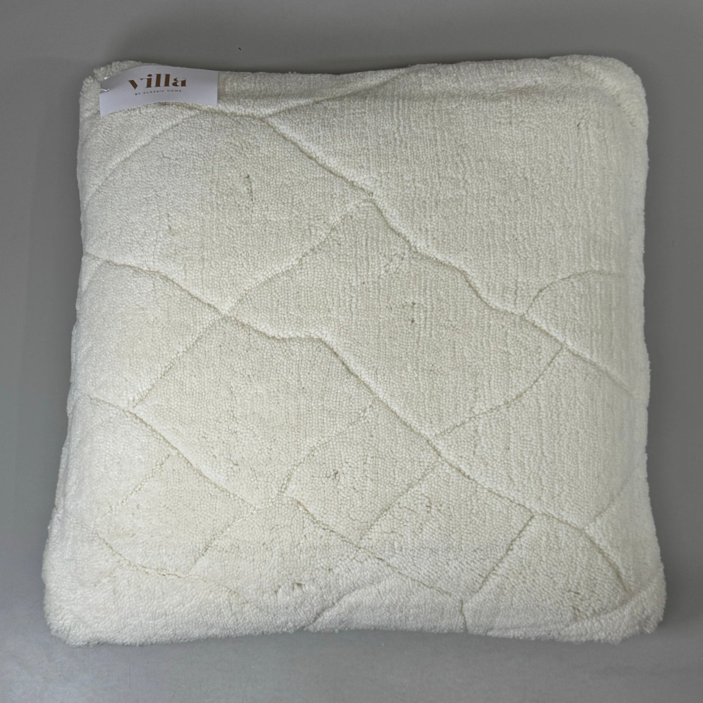 VILLA 22"x22" RN Mercer Decorative Throw Pillow in Ivory