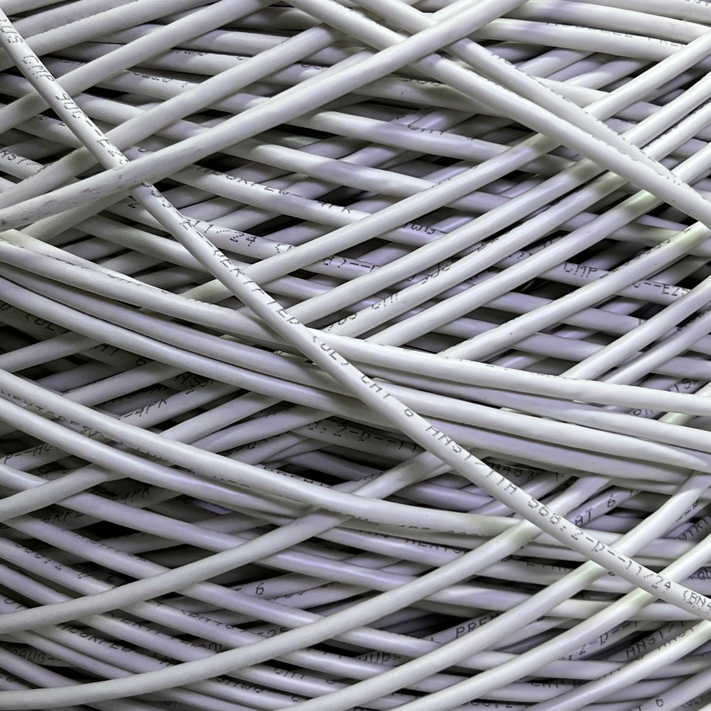 HUBBELL UTP Cable 23 AWG 4 Pair CMP Plenum 1000 ft, White HC6RPEW
