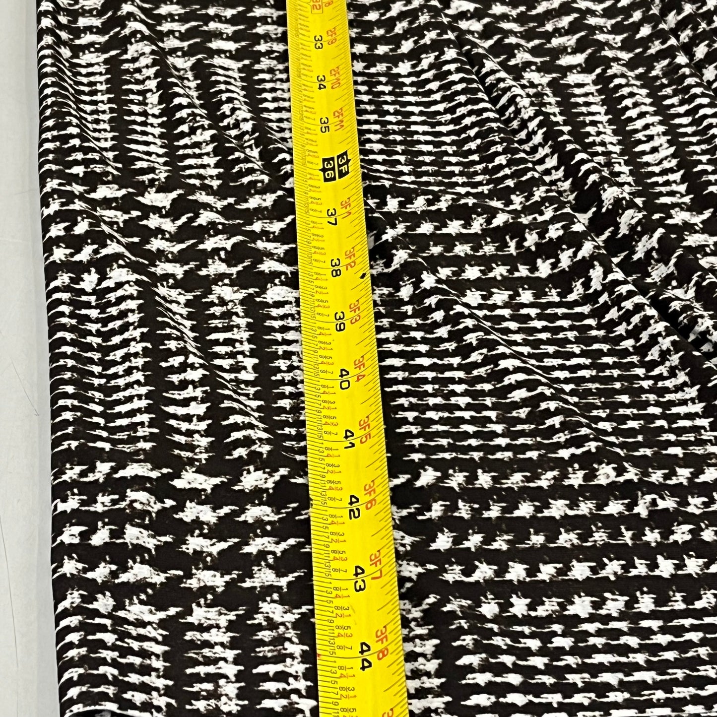 NORMA KAMALI High Waist Pleat Pant Women's Sz S/32 Chocolate Glenn Plaid Tweed
