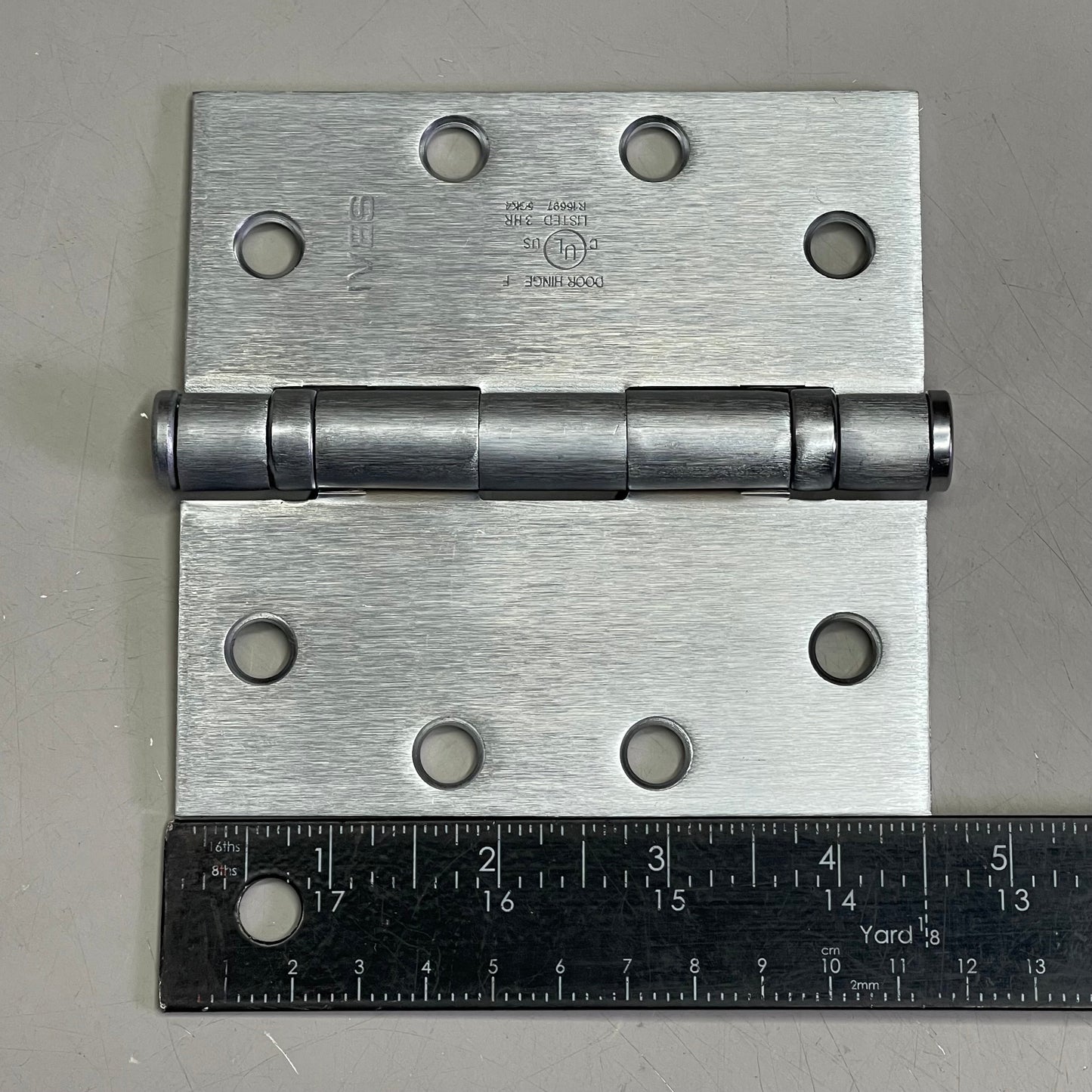 IVES (3 PACK) Full Mortise 5-Knuckle Hinge 4.5" x 4.5" Satin Chrome HINGE.323