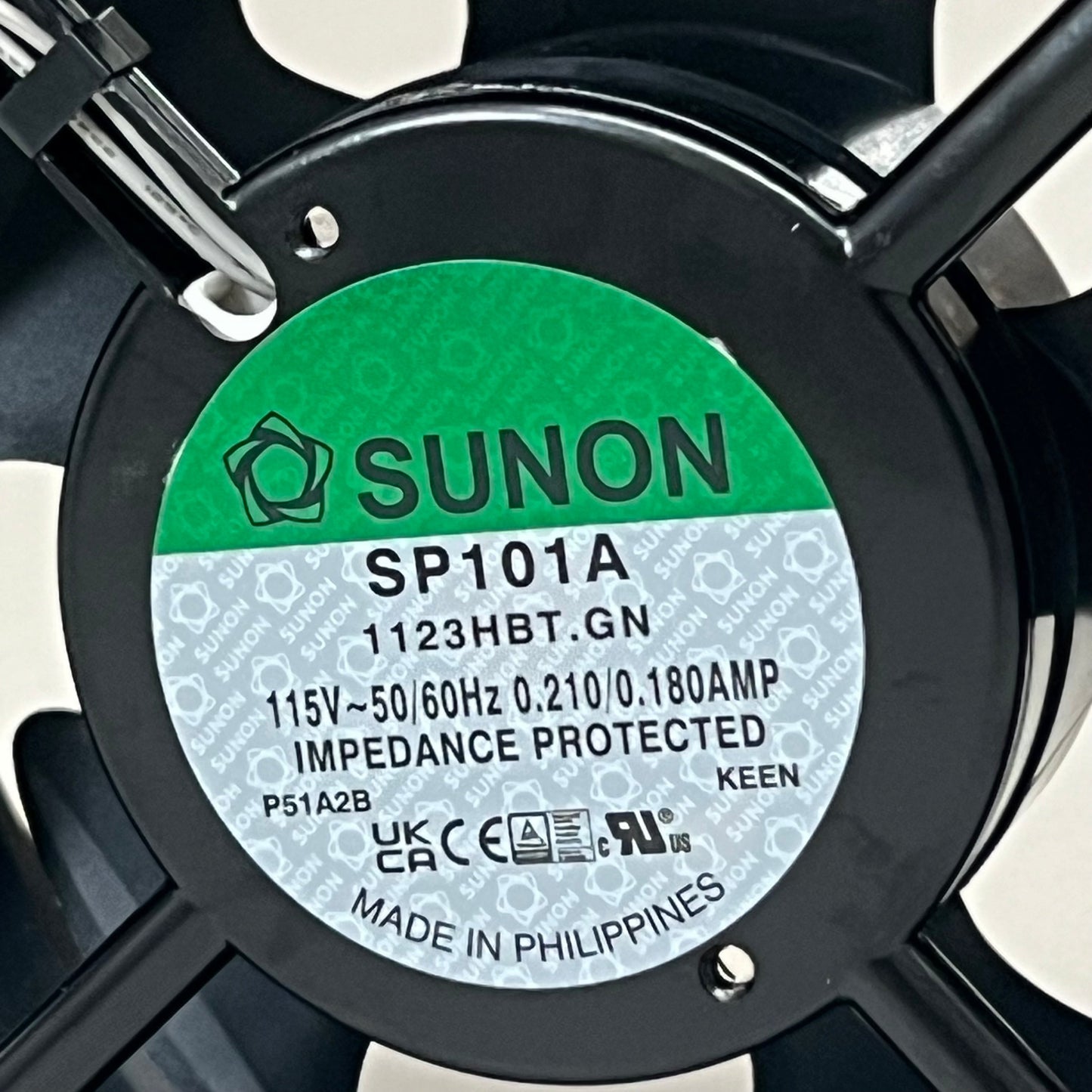 SUNON SP Series 2550/2900 Vac Sleeve Bearing Fan 120X120X38Mm  SP101A-1123HST.GN