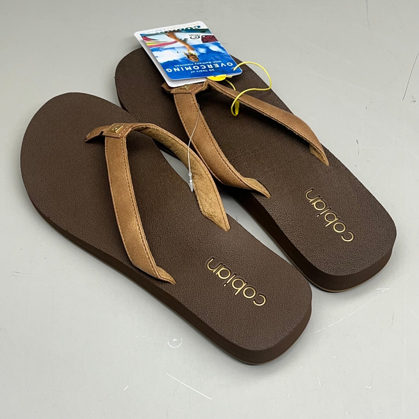 COBIAN Skinny Bounce Comfortable Synthetic Strap Women's Sz 10 Tan SKI25-230-10