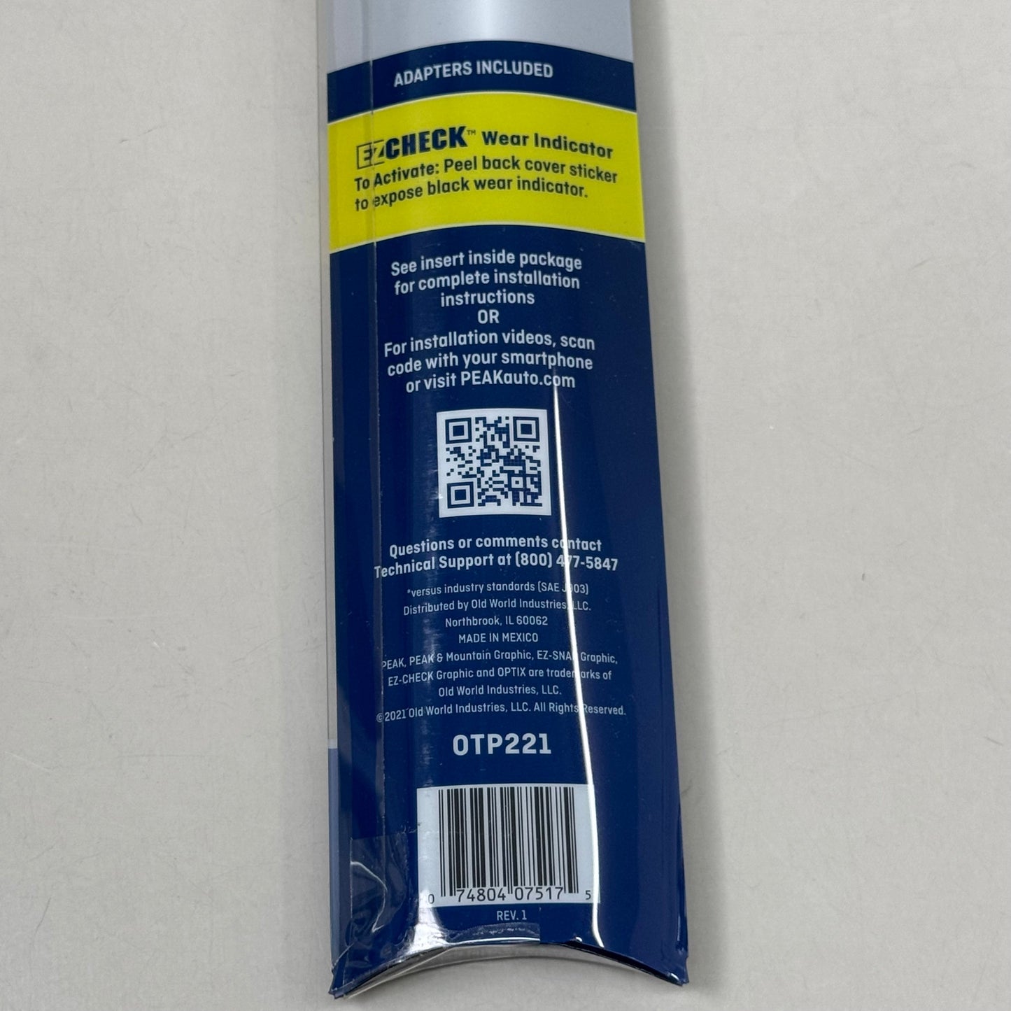 PEAK (2 Pack) Optix Plus Beam Wiper Blades 22" OTP221 2x Longer Life
