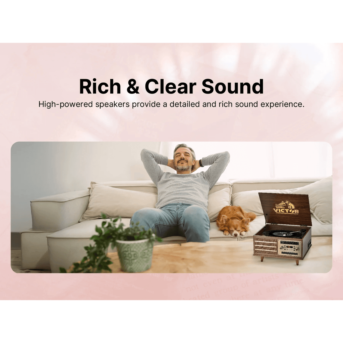 Victor Monroe 8-in-1 Music Center