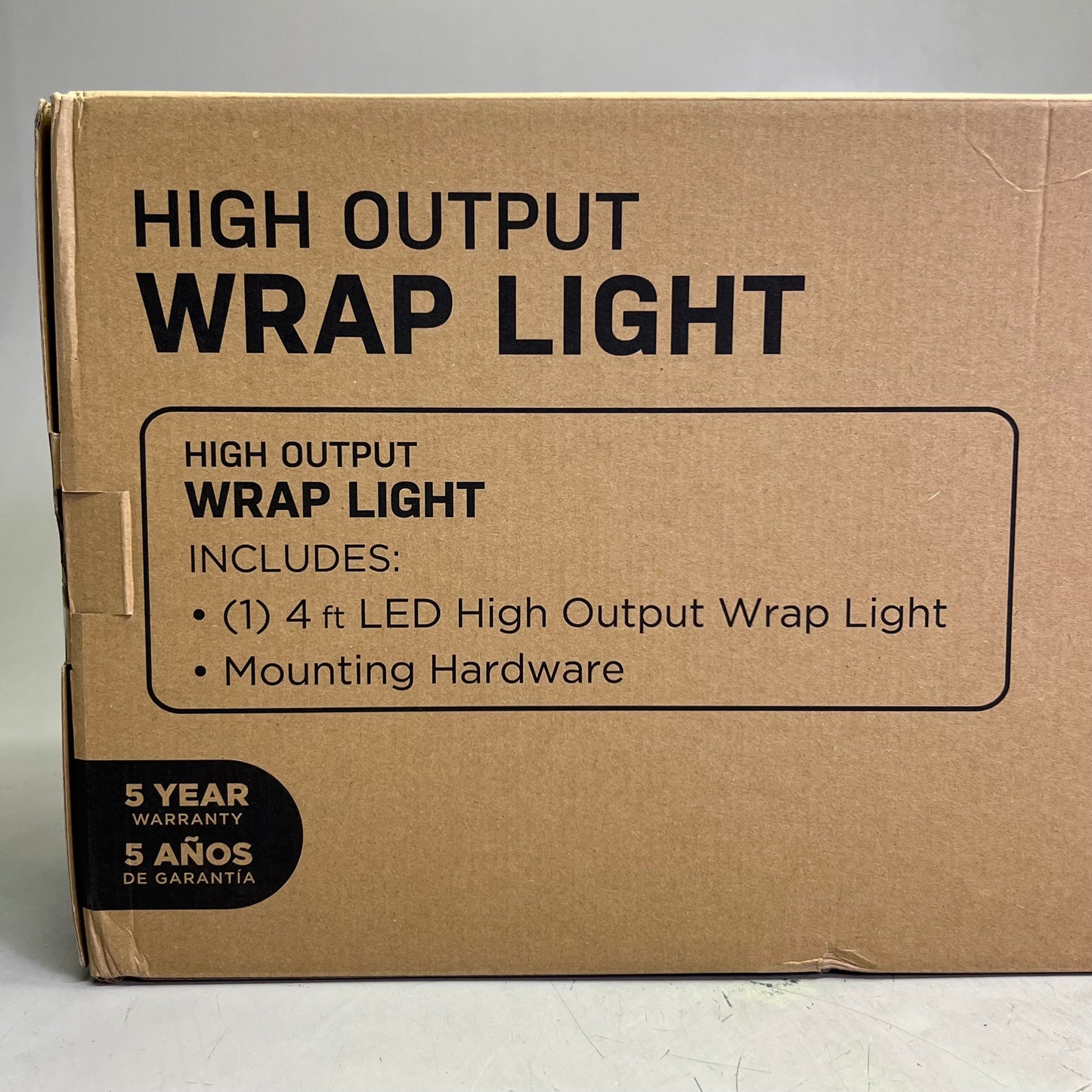 COMMERCIAL ELECTRIC High Output Wrapround Light 4ft, White 1001820735
