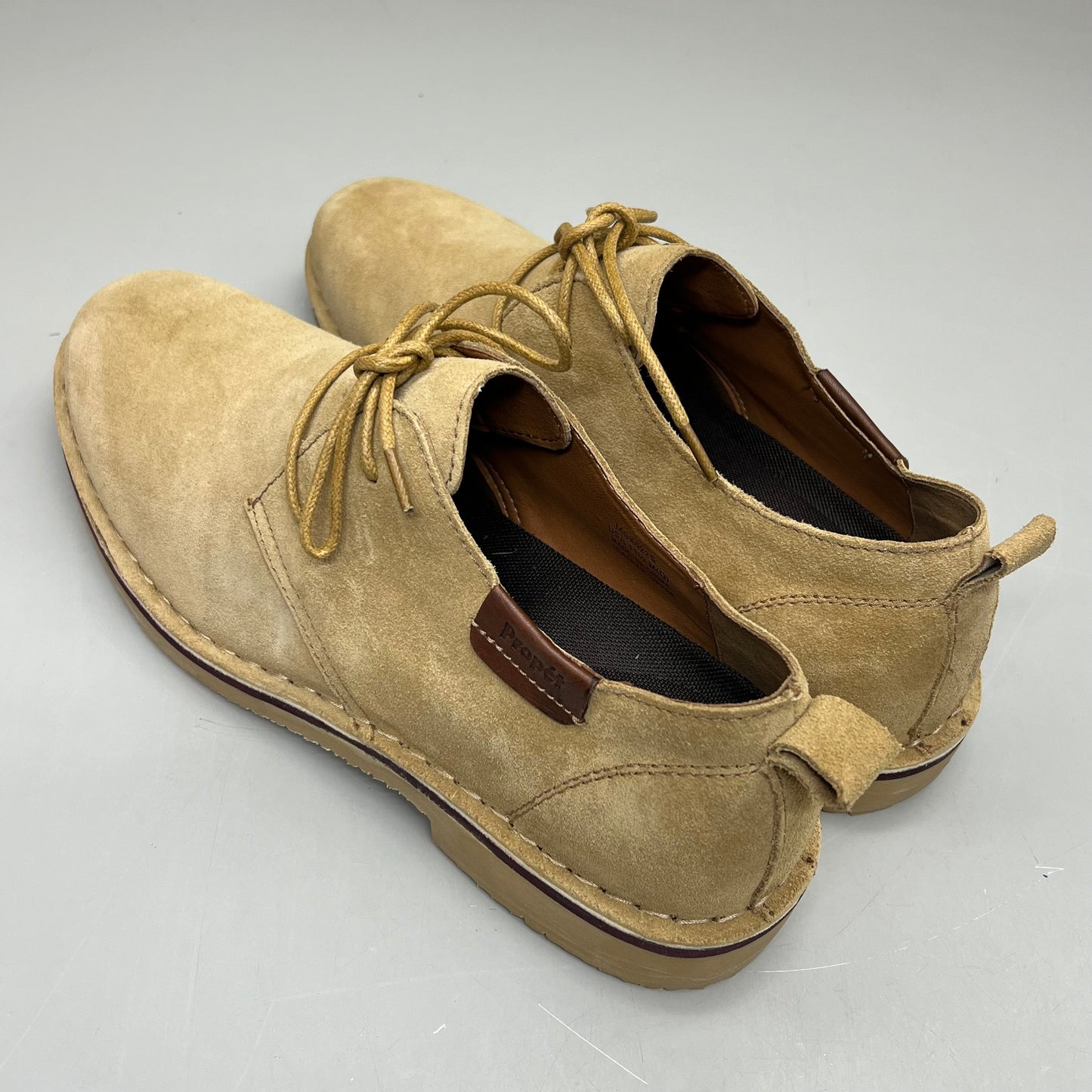 PROPET Finn Suede Oxford Scotchgard Treatment Men's Sz 11.5 M(D) Camel MCX022S