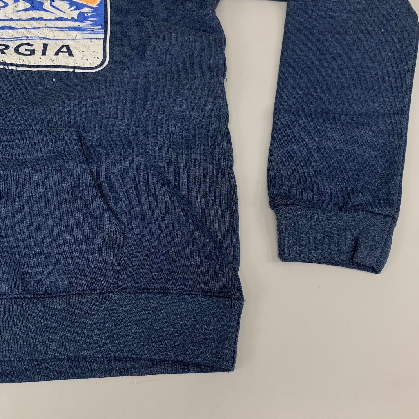 LONEROCK Helen Georgia Pull Over Hoodie Youth Large Indigo Heather