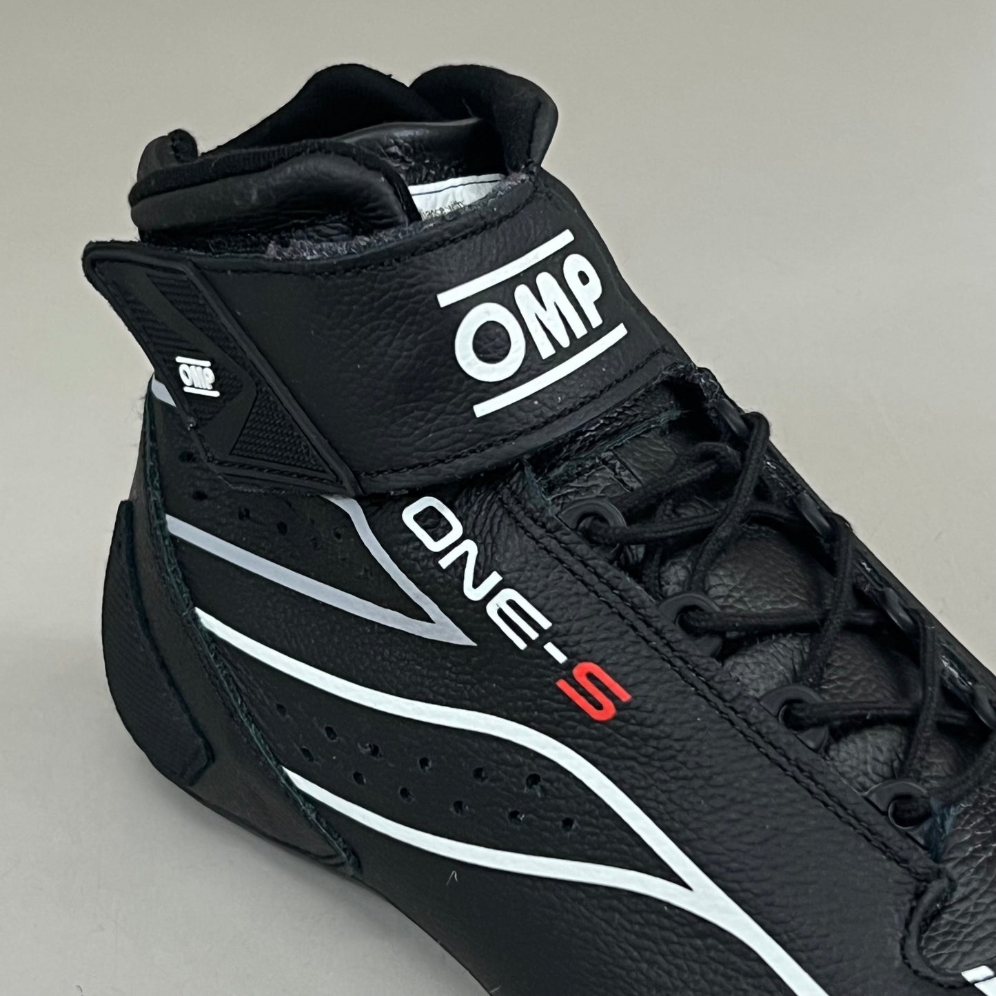 OMP ONE-S Fia Standard Racing Shoes 8856-2018 Men's 9 EU42 Black IC0-0822-A01