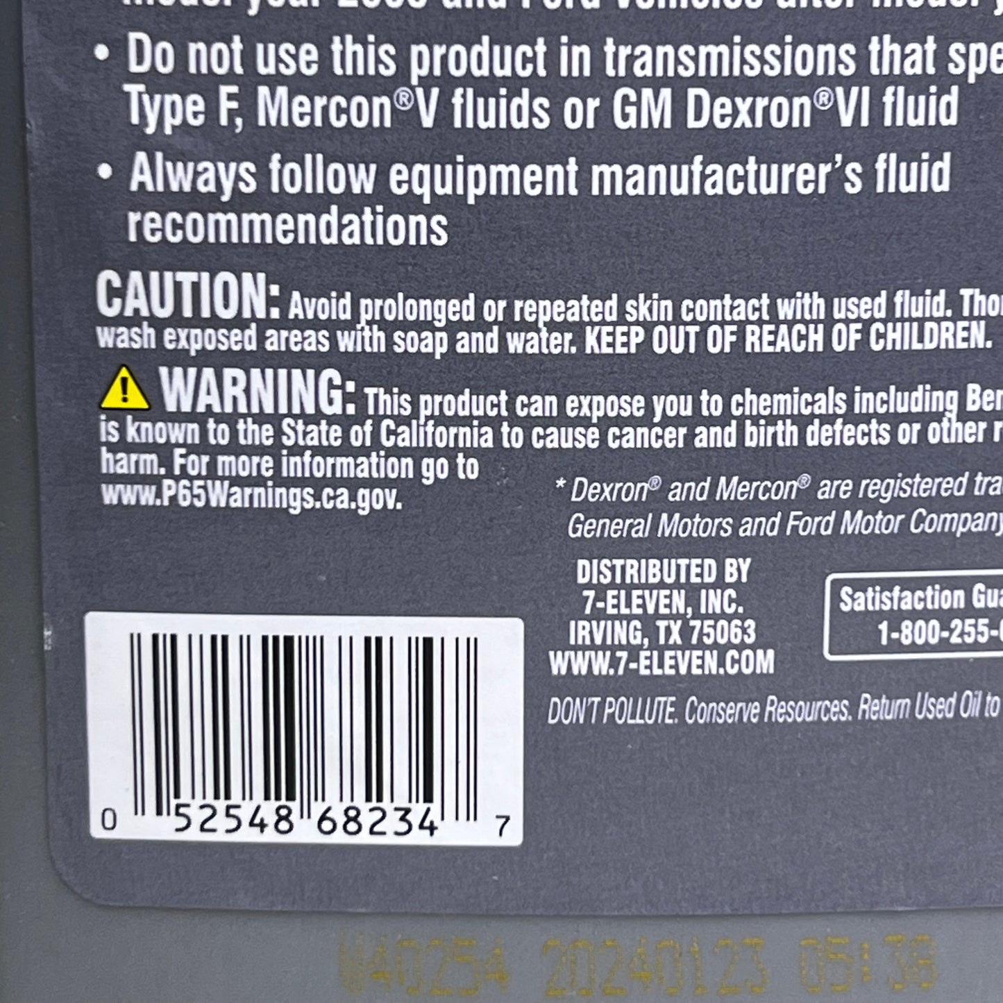 LUCAS (6 PACK) Automatic Transmission Fluid 1 qt /946 ml