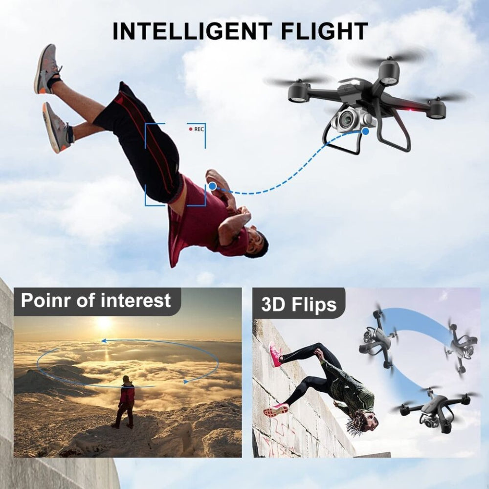 4DRC V14 Professional Drone 6K HD Dual Camera Wifi FPV Portable RC Quadcopter 2 BATTERY,Drones Suitable For Adults & Beginners.Logistics Is Randomly Sent By UPS,USPS,Self-pickup.