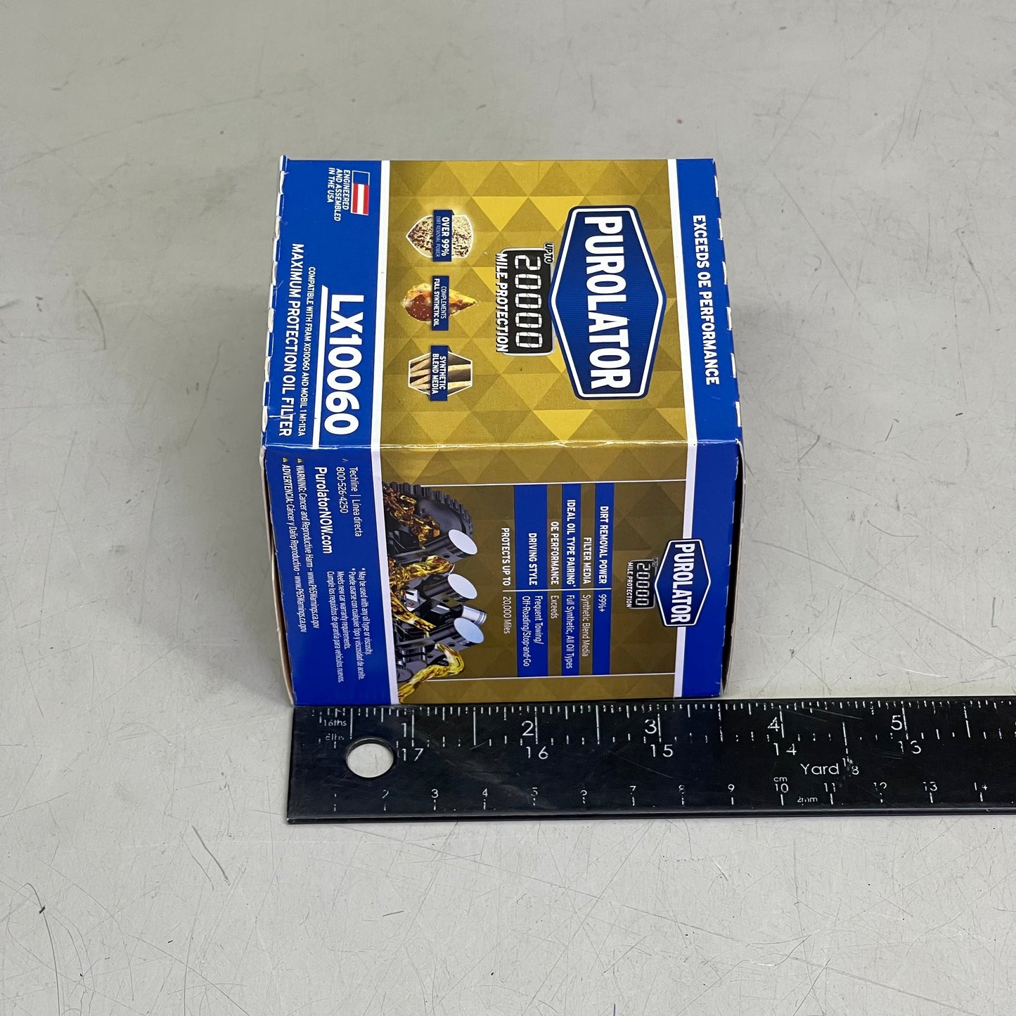 PUROLATOR (6 PACK) Maximum Protection Oil Filter 20000 Miles LX10060