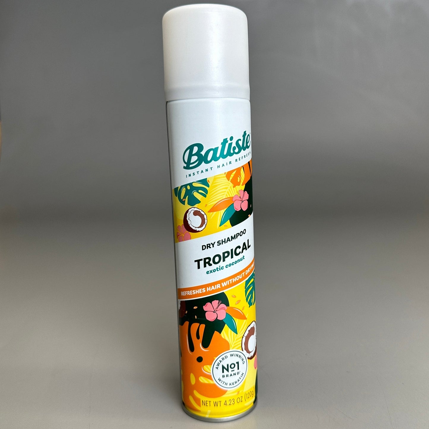 BATISTE Dry Shampoo (5-PACK) TROPICAL Exotic Coconut Instant Hair Refresh 4.23 OZ.