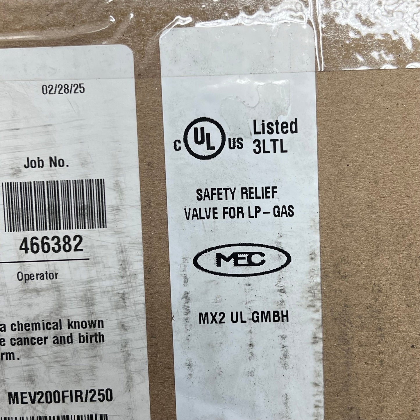 MEC (Marshal Excelsior) Valve-International Relief 2 Mpt 250 Psi Nit MEV200FIR/250
