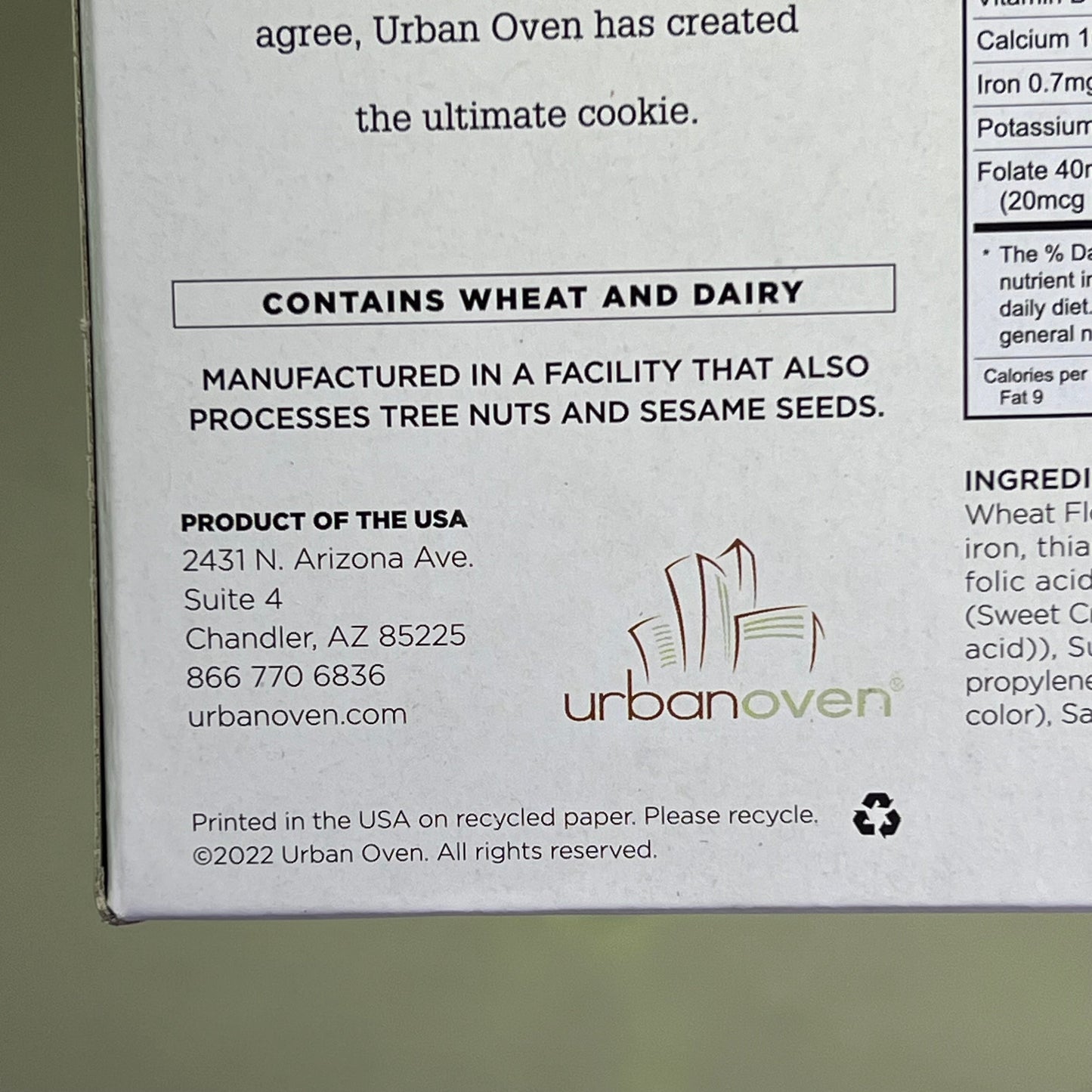 URBAN OVEN (6 PACK) Artisan Bake Short Bread Classic Butter Cookies 5oz BB 12/25