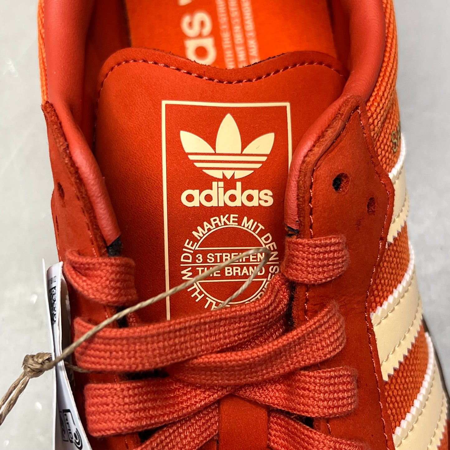ZA@ ADIDAS Samba OG Soccer Inspired Sneaker Men's Sz 6.5 Collegiate Orange ID1453