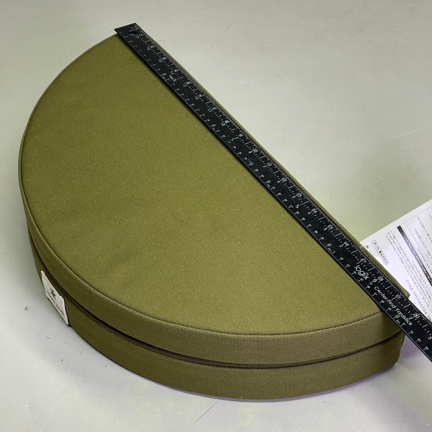 SNOW PEAK Foldable Lounge Cushion 19" Dia x 2" Th Green TM-096GR