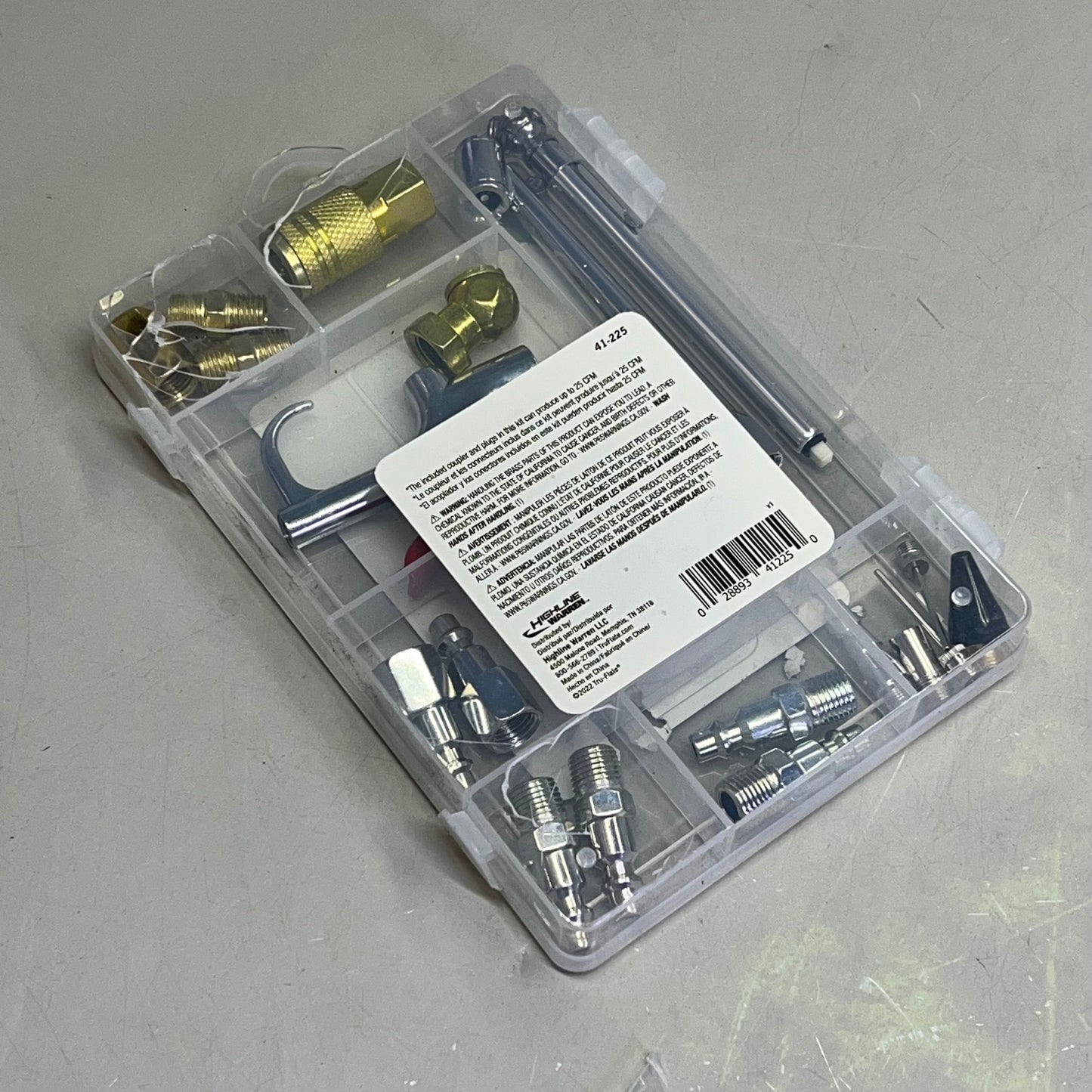 TRU-FLATE 20 Piece Air Accessory Kit For Tank-Mounted Air Compressor 41-225