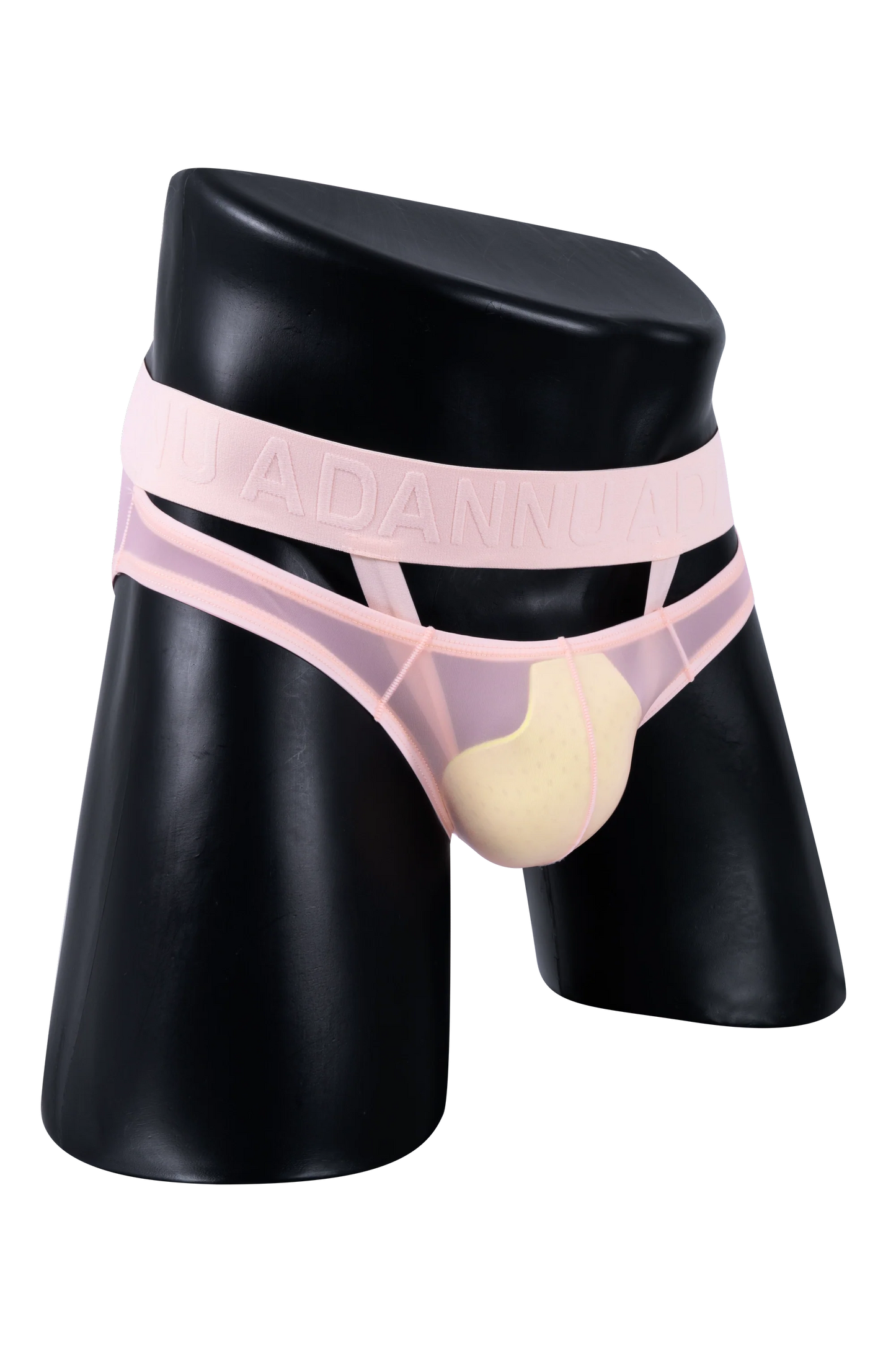Men’s Sexy Sheer Thong with Ring & Strap Design