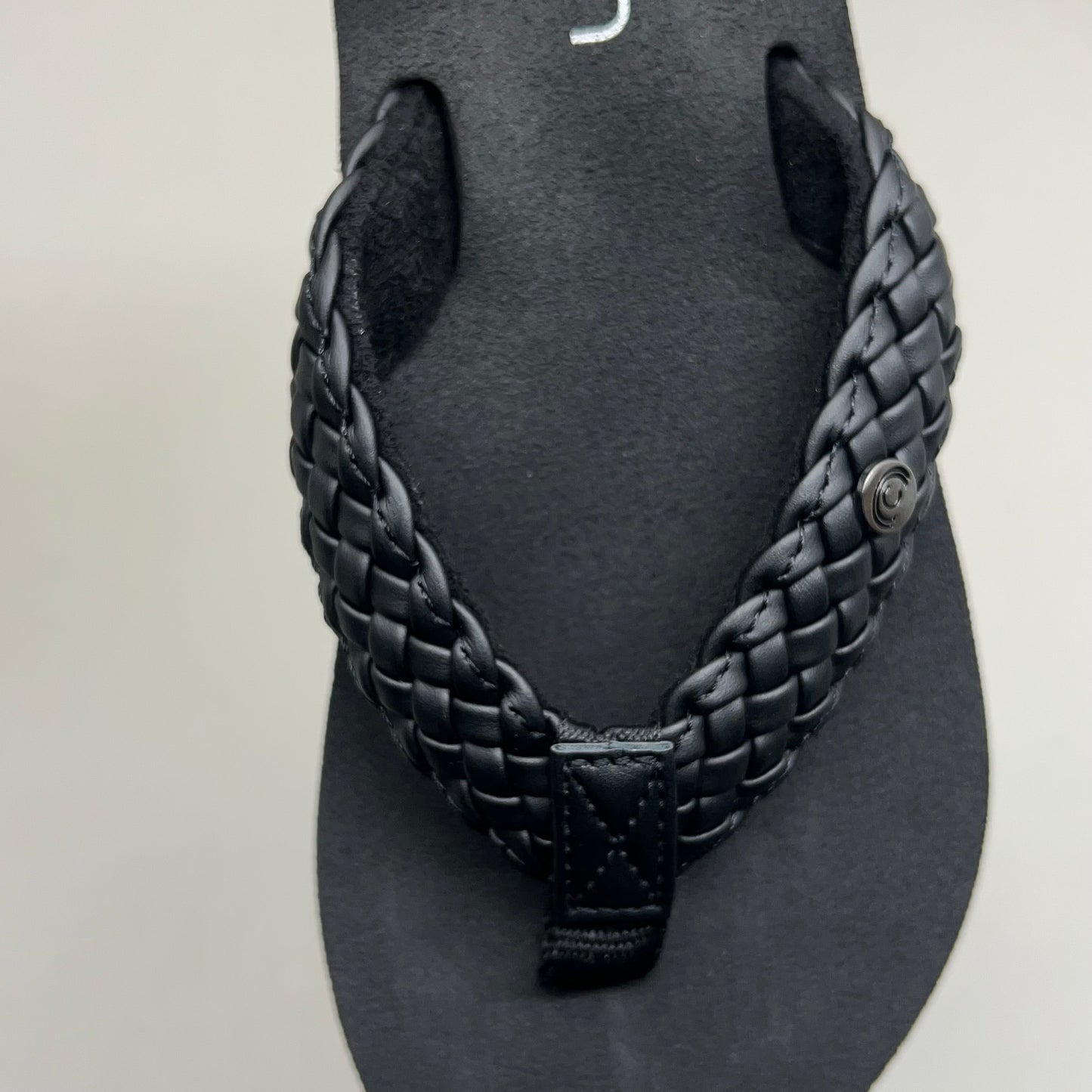 COBIAN Braided Bounce Synthetic Leather Sandals Women's Sz 6 EU 35.5  Black BRB10-001-6
