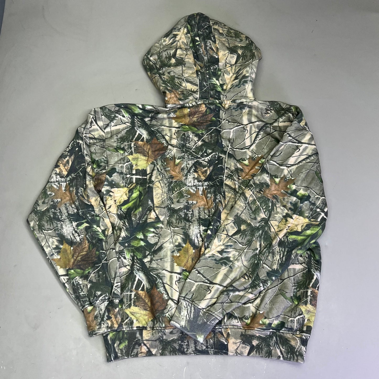 COTTON COLLECTIVE Special Hoodie 100% Cotton Fleece Unisex Sz M Camo Pattern