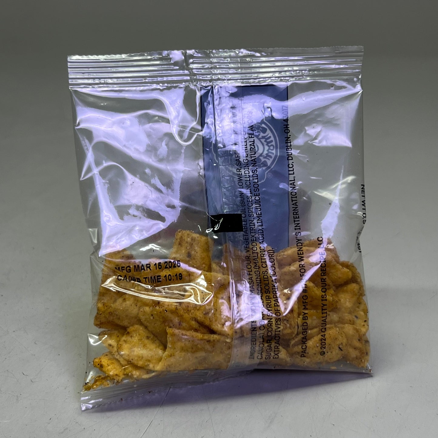 ZA@ WENDY’S (140 PACK) Tortilla Strips for Salads or Snackin’! 0.5 oz *MADE on 03/25* J