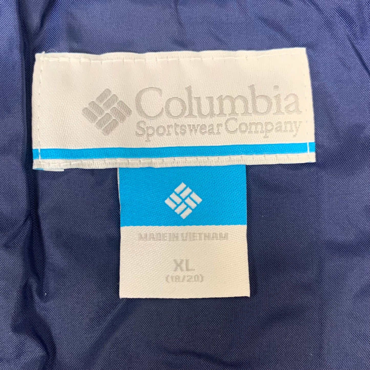 COLUMBIA Rain-Zilla Fleece Lined Jacket Youth Sz XL Bright Indigo/Navy RB3418-433