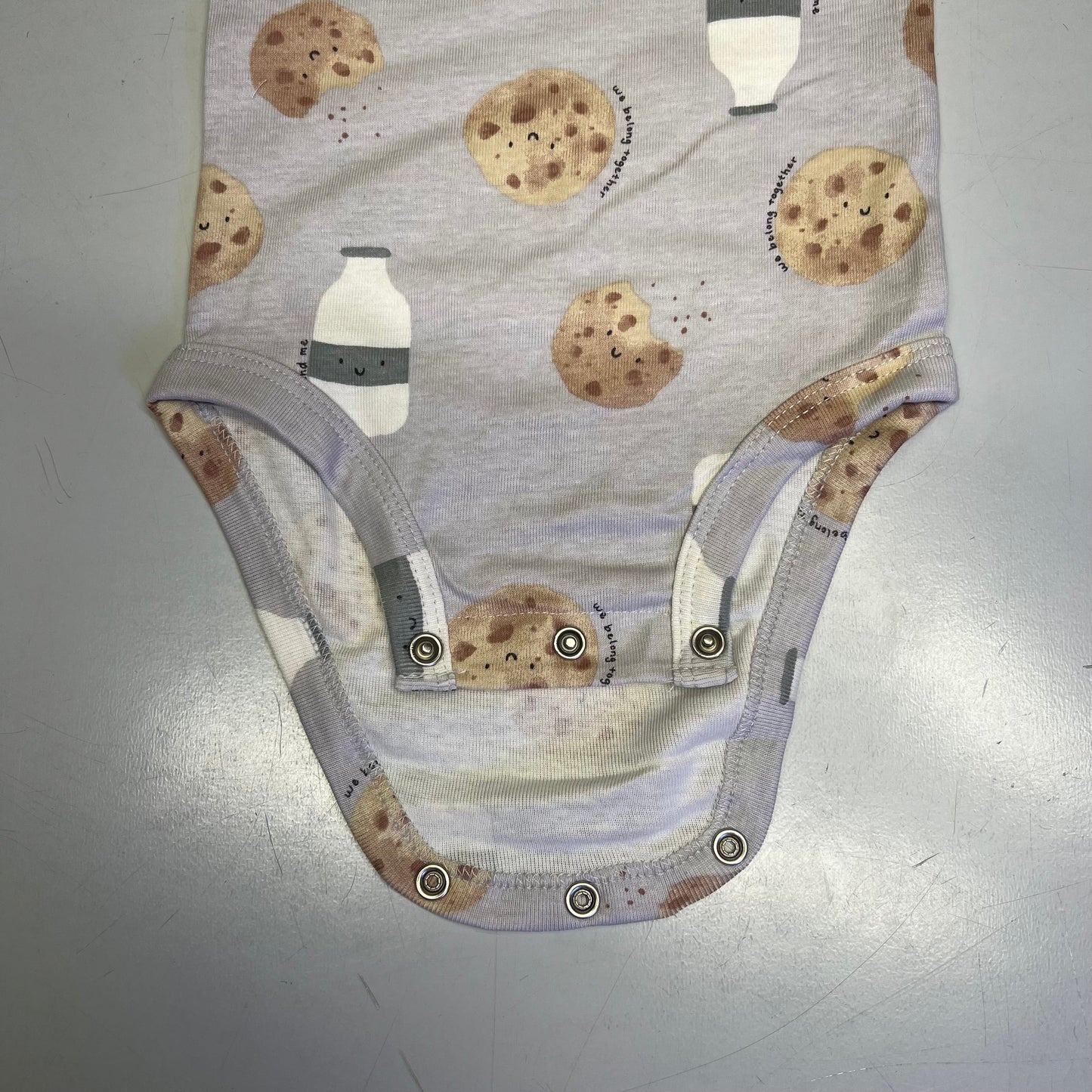 CARTERS (SET OF 3) 100% Cotton Milk & Cookies Set  Baby's Sz 12M Grey 1T122410