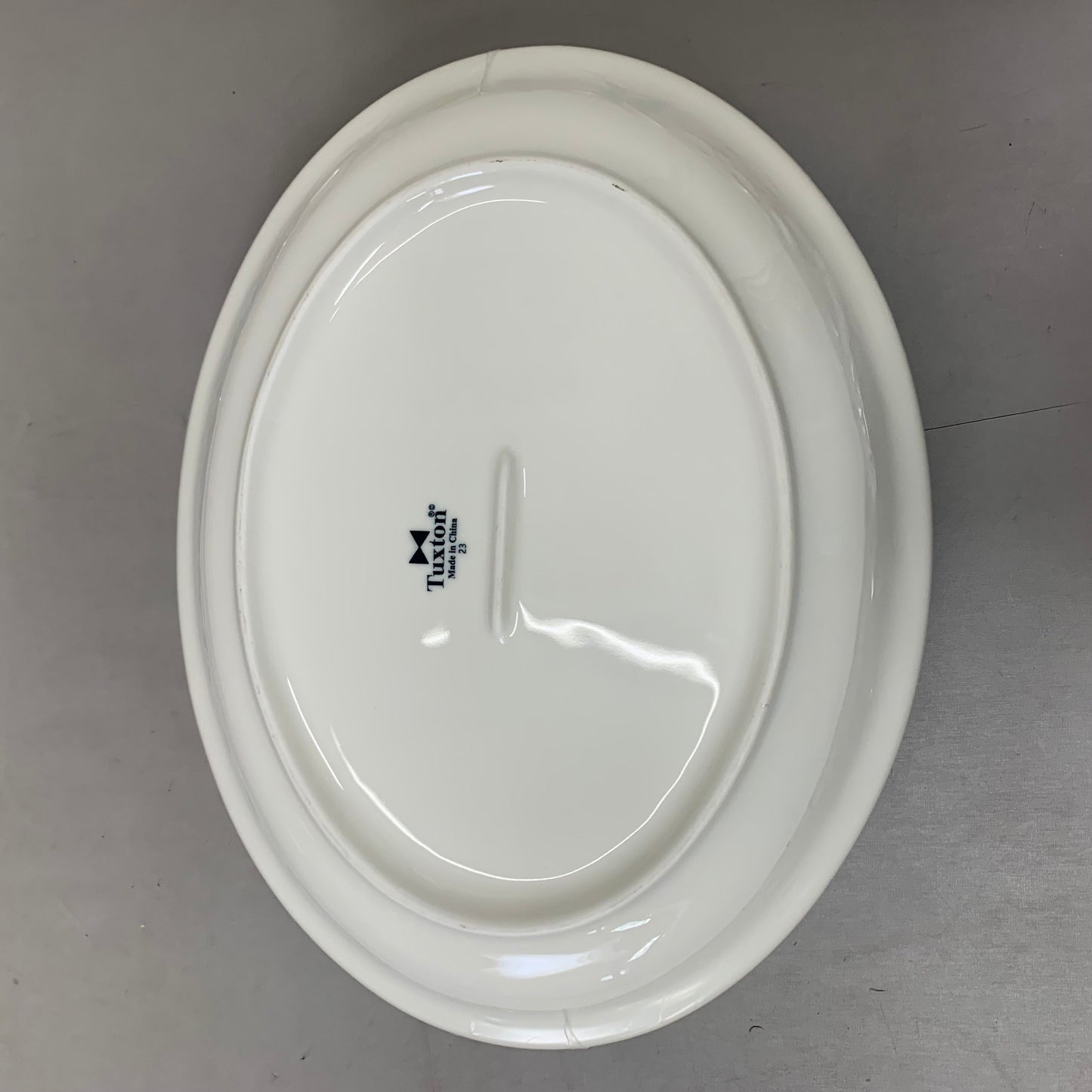 TUXTON (12 Pack) Ceramic Oval Platter Nevada Collection Oven Safe 13-1/4" Eggshell TNR-014