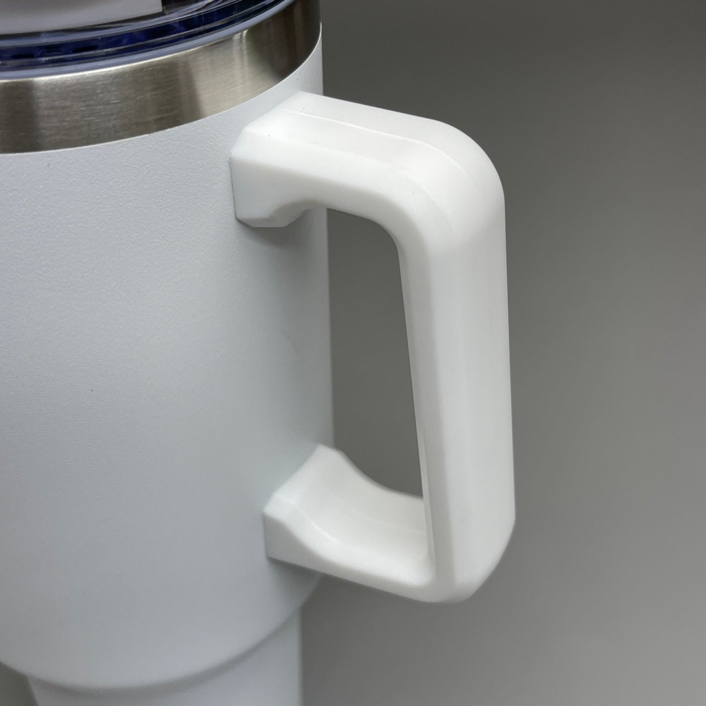 Z@ TUMBLER Insulated Stainless Steel Travel Mug w/ Lid Handle Straw 40 oz White
