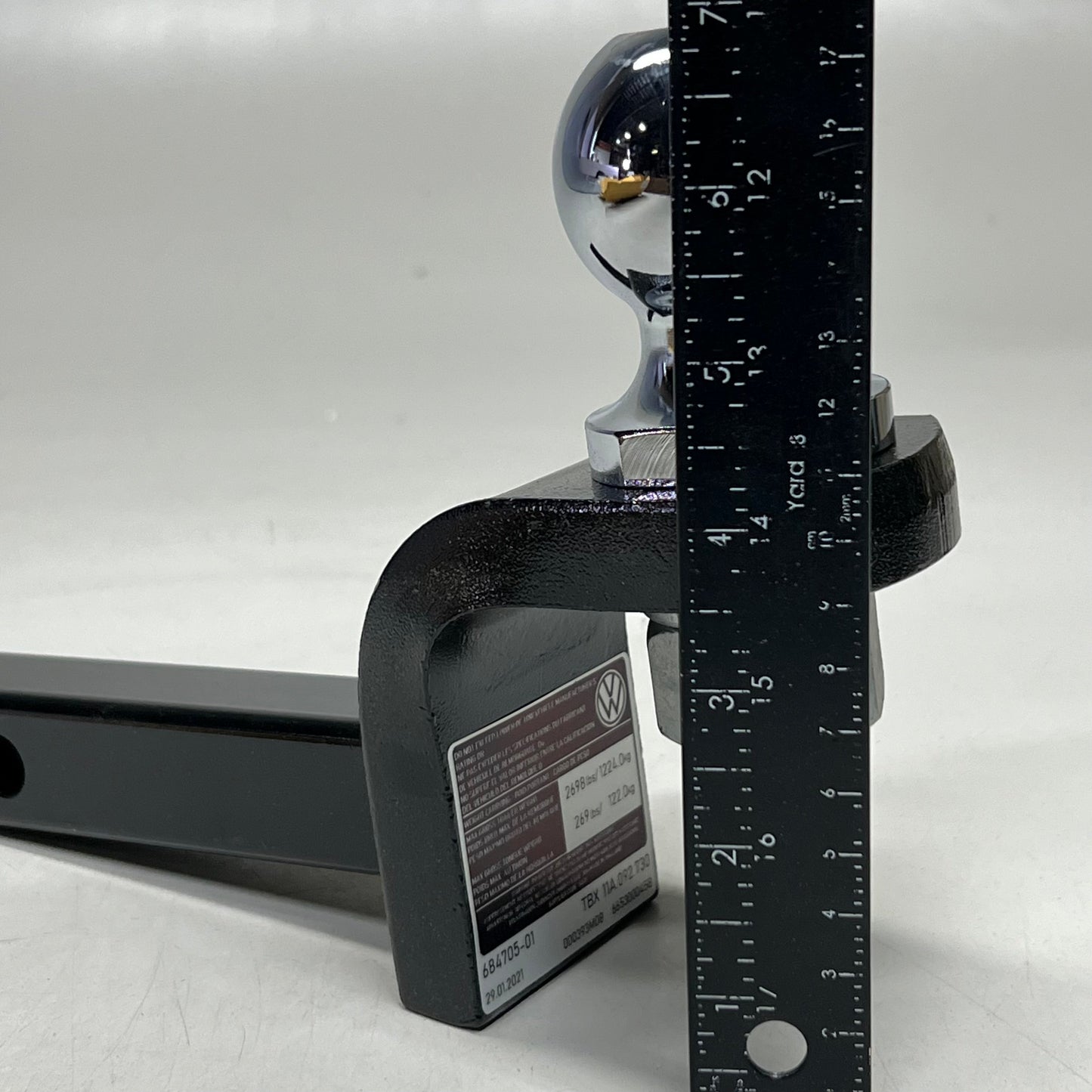 VOLKSWAGEN Trailer Hitch Ball And Ball Mount Sz 9" L x 7" H, 11A.092.730
