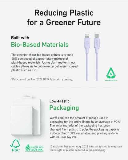 Anker <b>541</b> USB-C to Lightning Cable (Bio-Based)