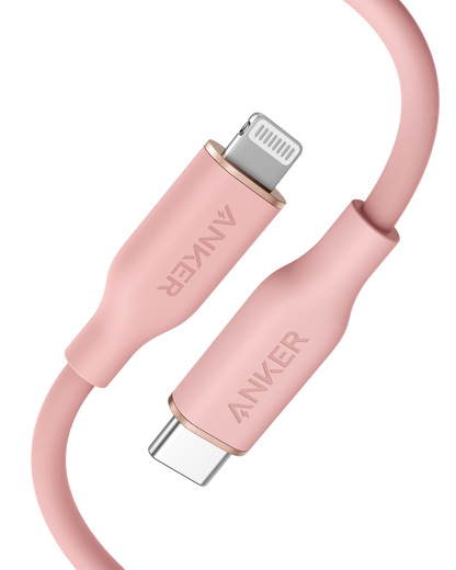 Anker <b>641</b> USB-C to Lightning Cable (Flow, 3ft Silicone)