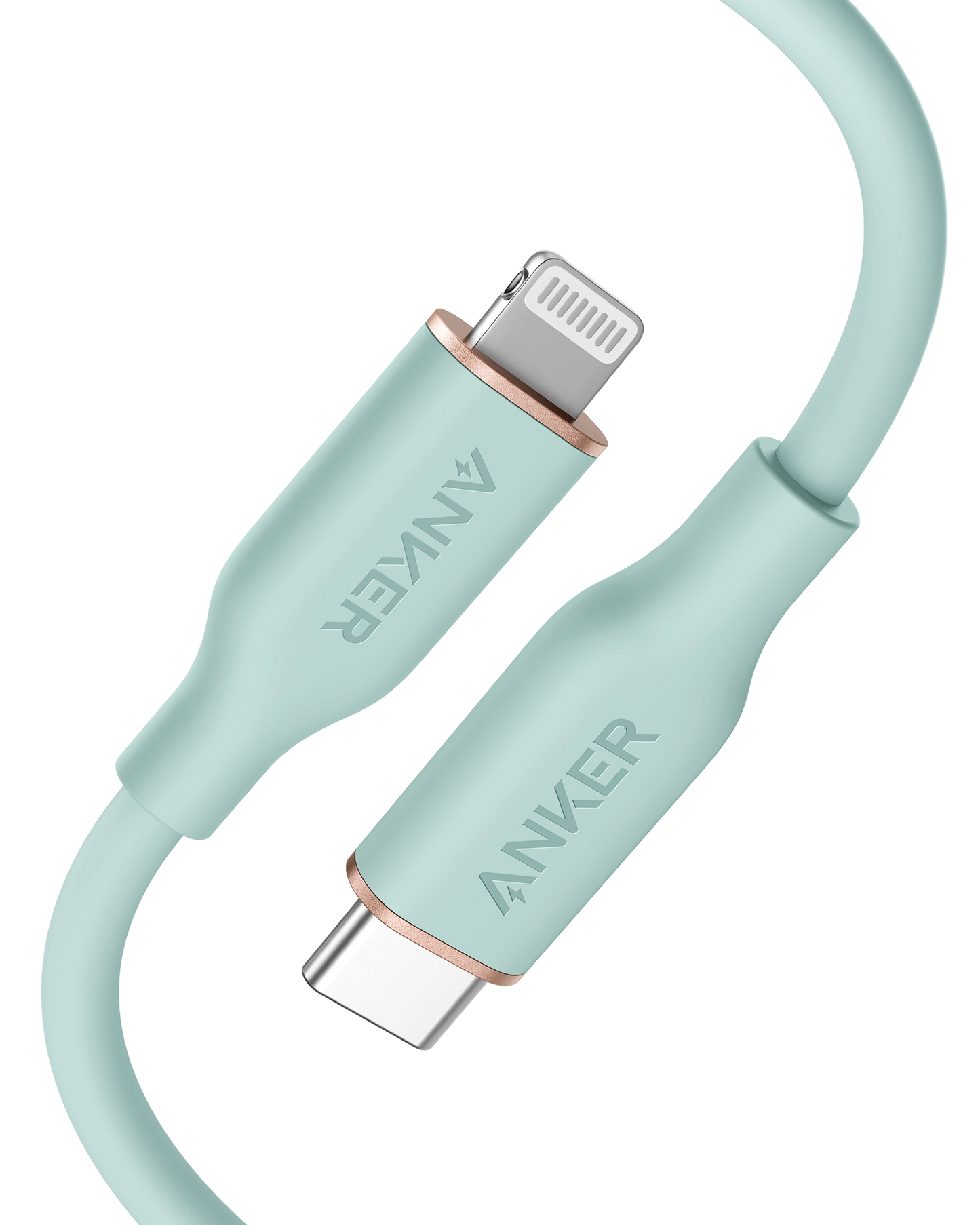 Anker <b>641</b> USB-C to Lightning Cable (Flow, 3ft Silicone)