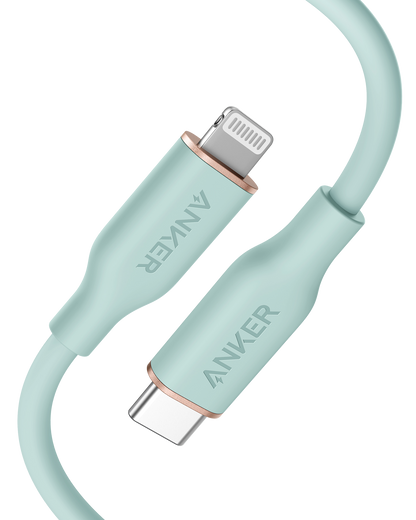 Anker <b>641</b> USB-C to Lightning Cable (Flow, 3ft Silicone)