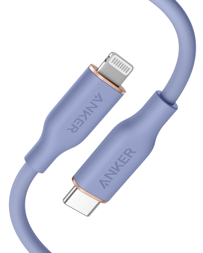 Anker <b>641</b> USB-C to Lightning Cable (Flow, 3ft Silicone)