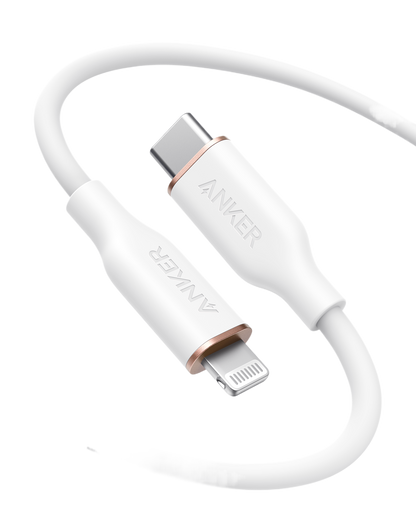 Anker <b>641</b> USB-C to Lightning Cable (Flow, 3ft Silicone)